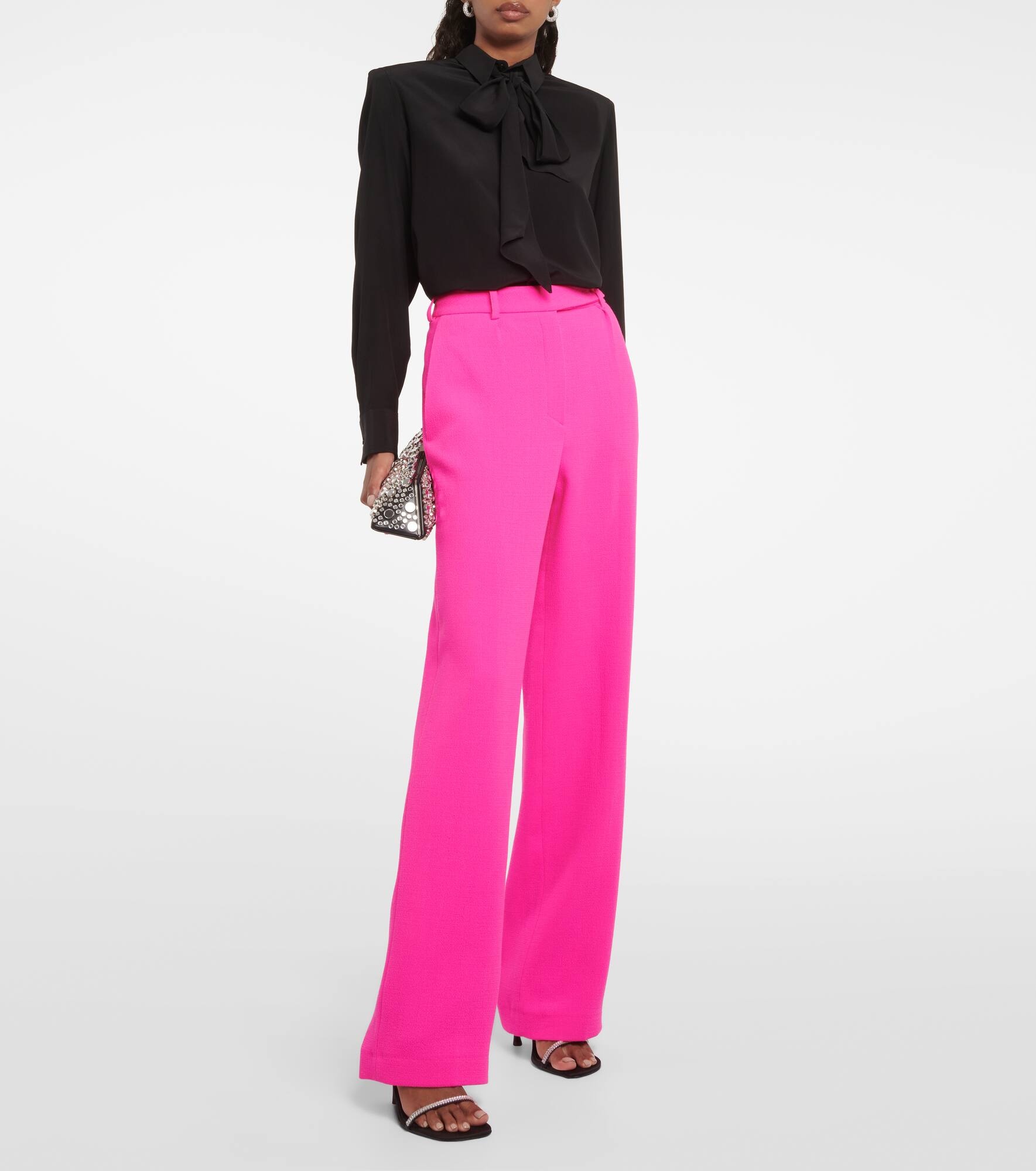 Wool wide-leg pants - 2