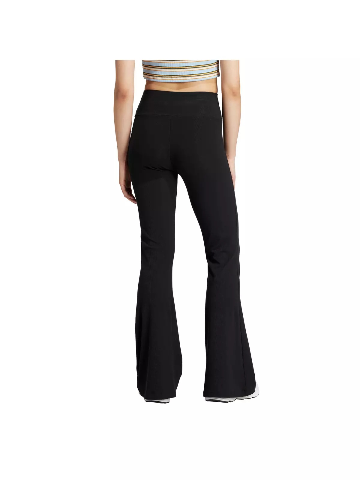 Originals Women's Essentials Rib Flared Leggings-Black - 2