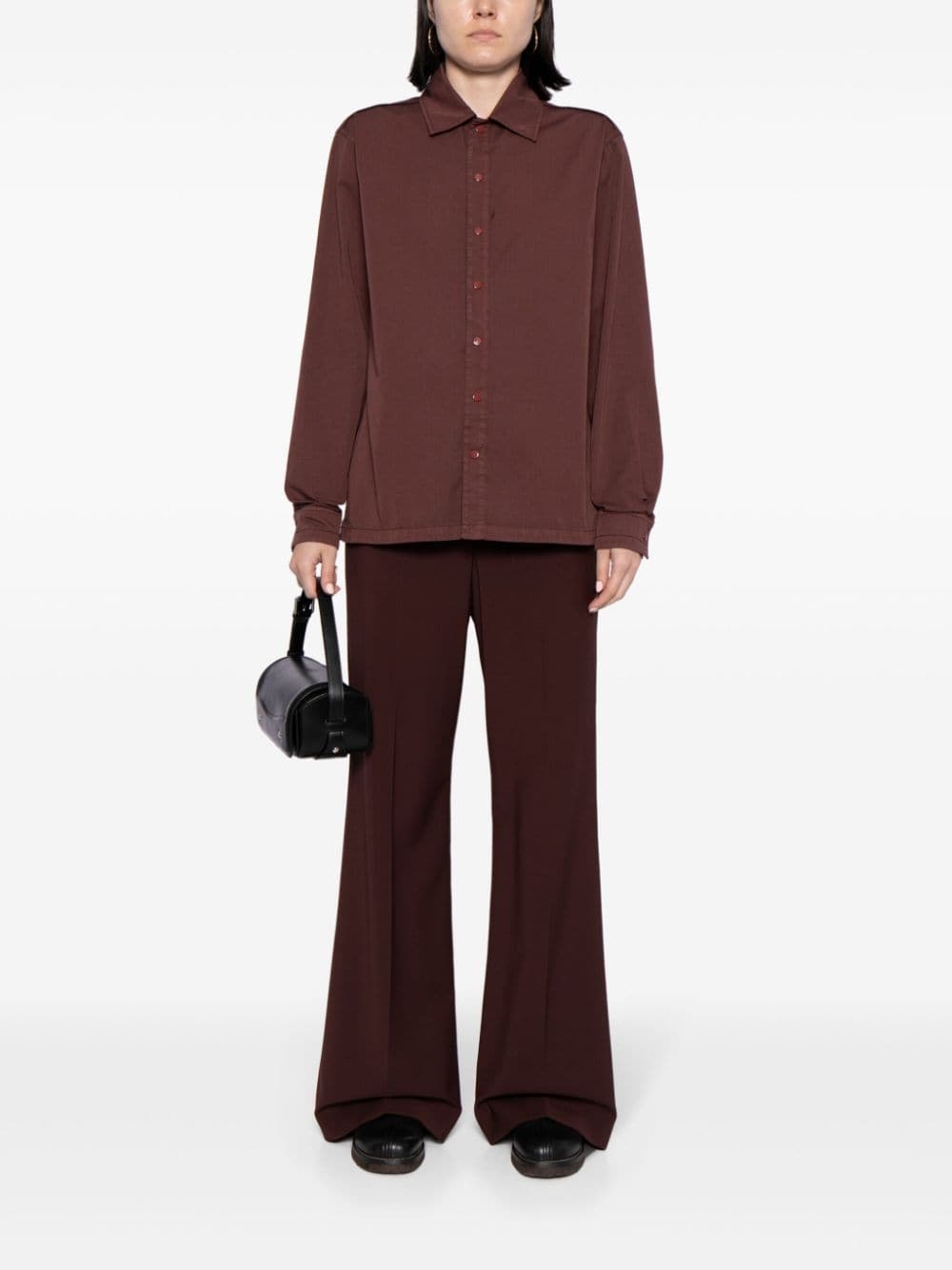 dyed cotton-satin shirt - 2