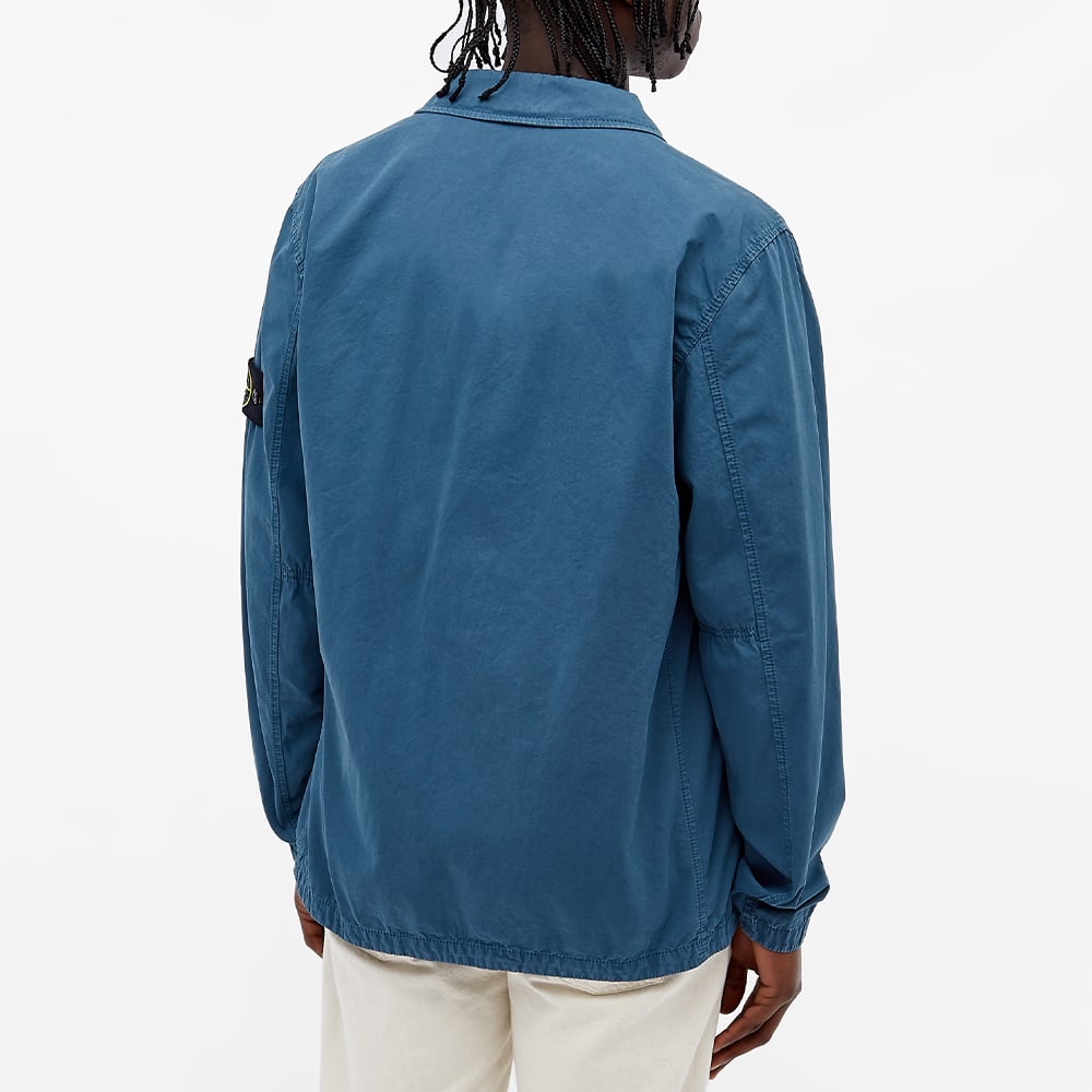 Stone Island 2 Pocket Brushed Cotton Shirt Jacket - 6