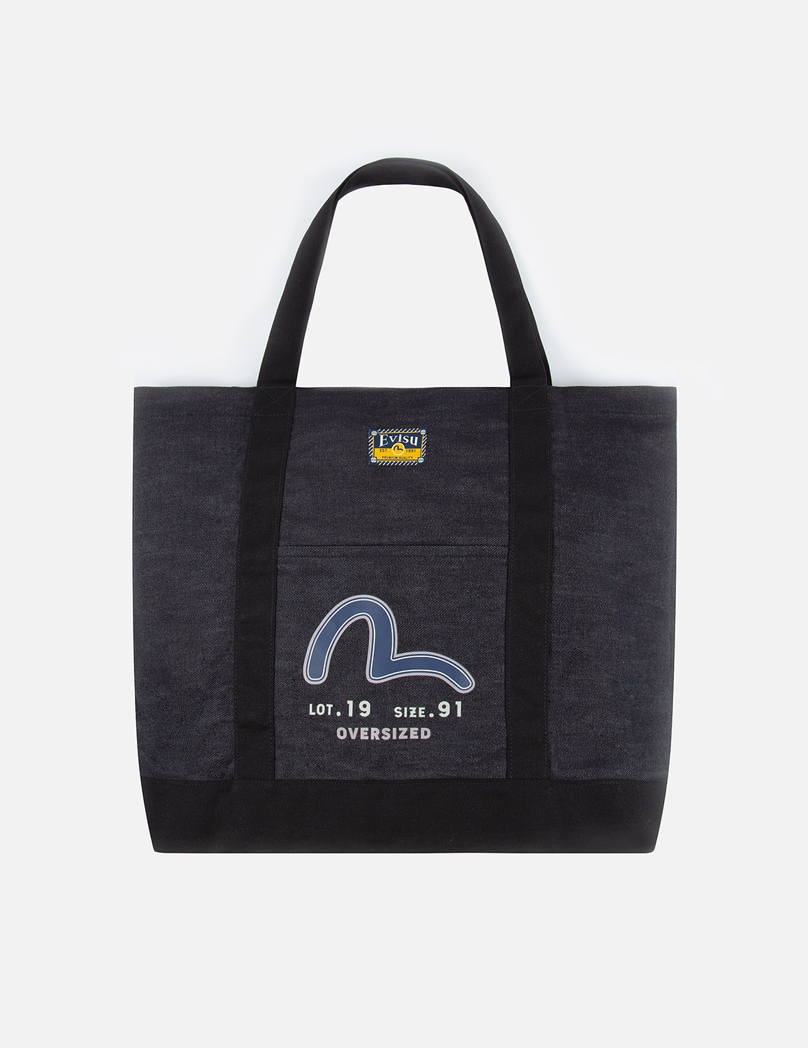 RETRO LOGO PRINT DENIM TOTE - 2