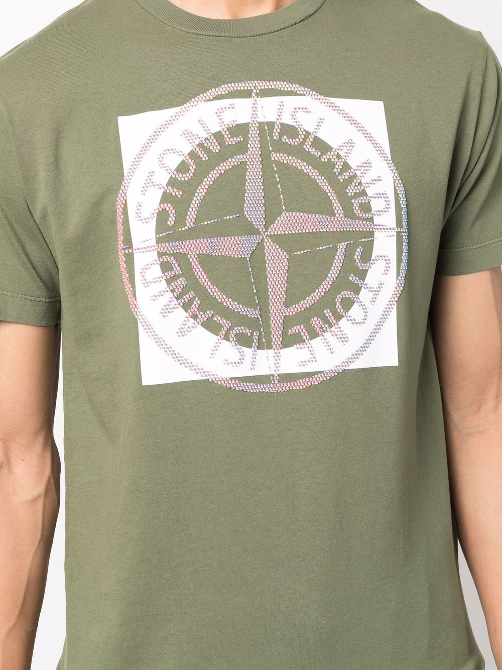 Compass logo-print T-shirt - 5