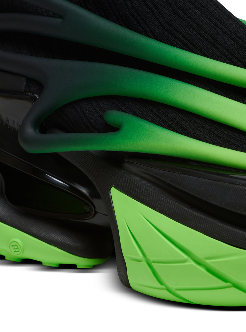 Unicorn high-top trainers in mesh and leather 8