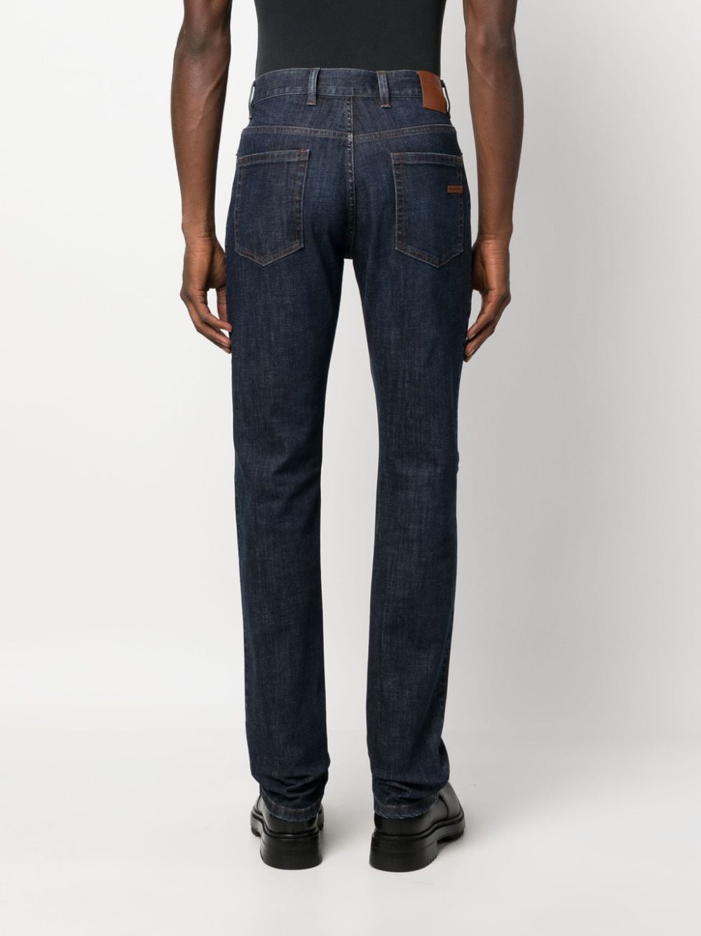 mid-rise slim-fit jeans - 7