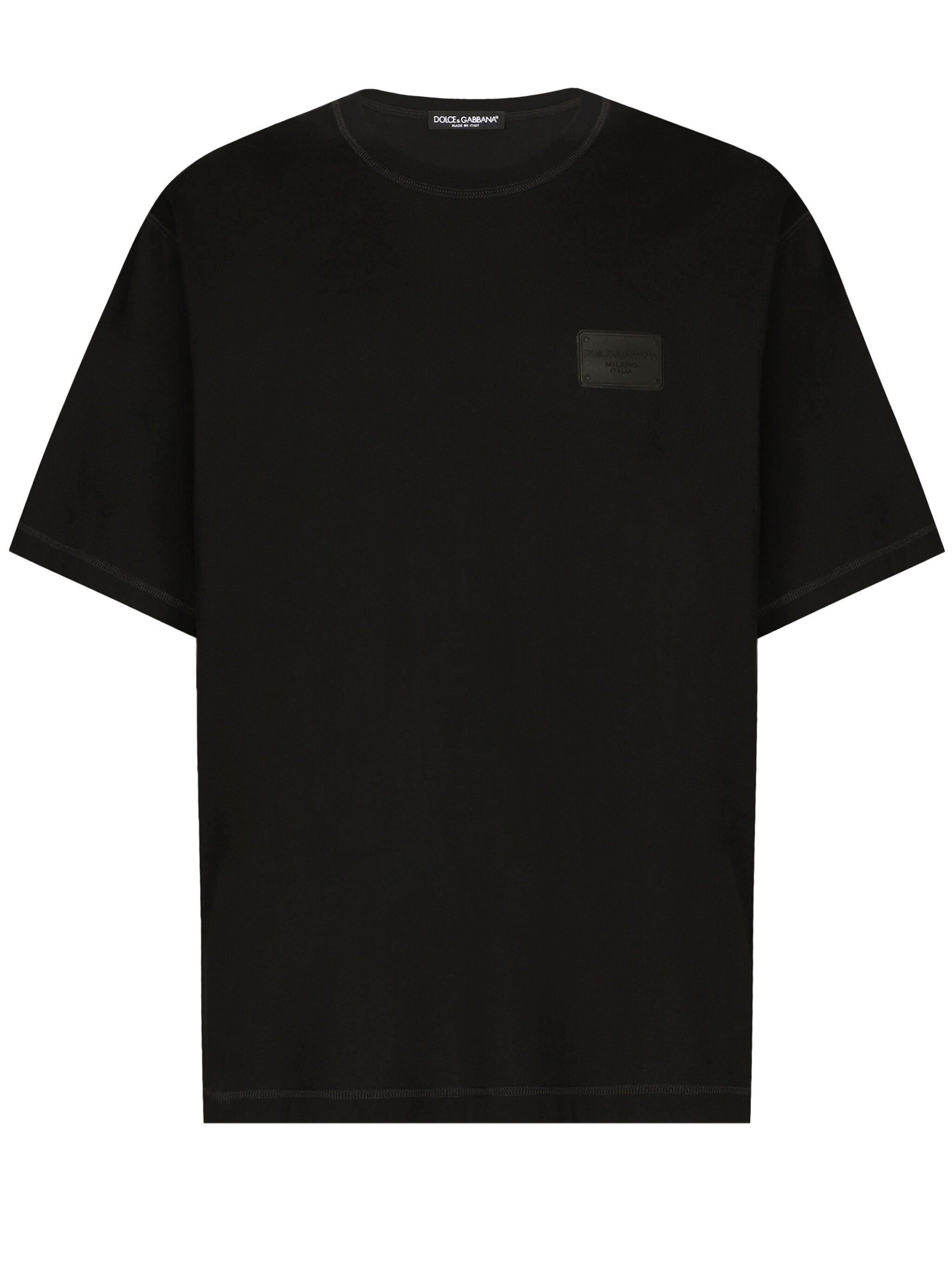 BRANDED-TAG COTTON T-SHIRT - 1