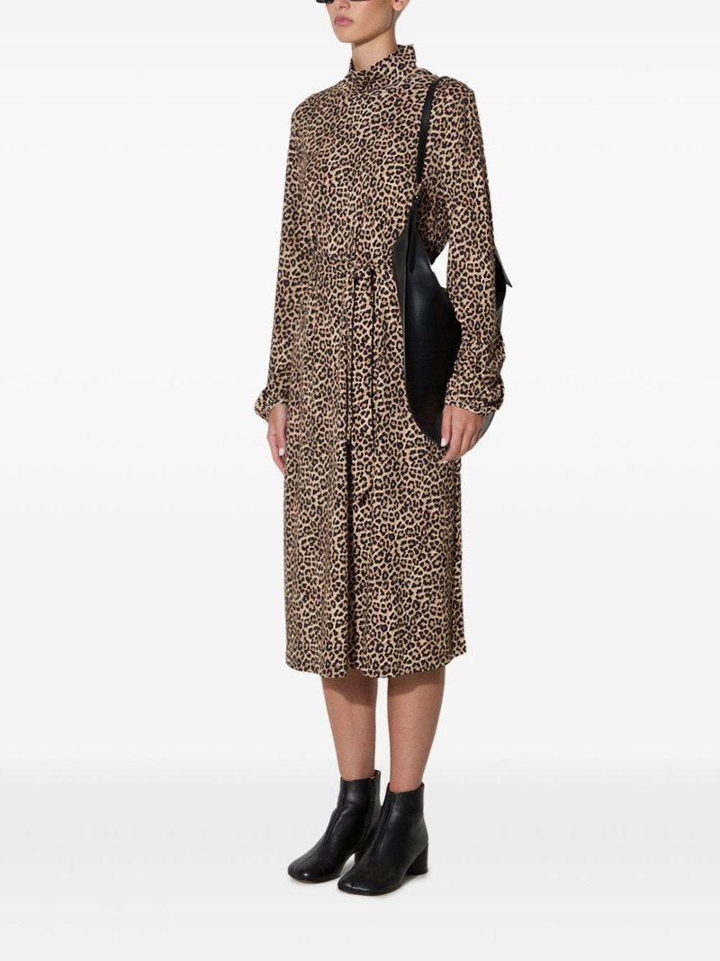 A.P.C. animal-print midi dress outlook