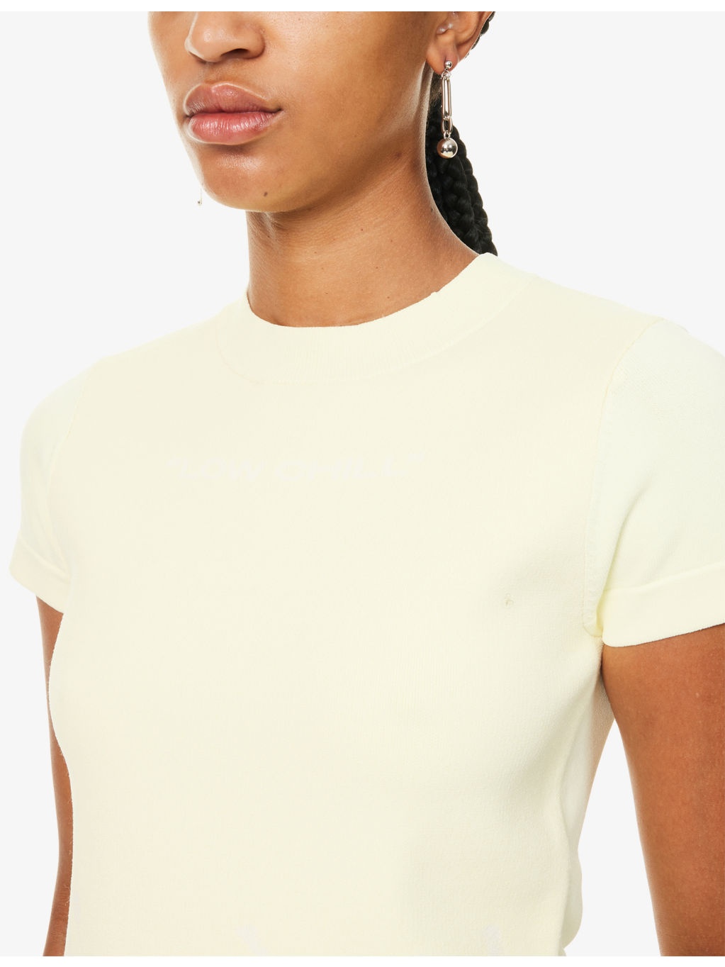 Ellie UV Reactive Round-Neck Stretch-Woven T-Shirt - 5