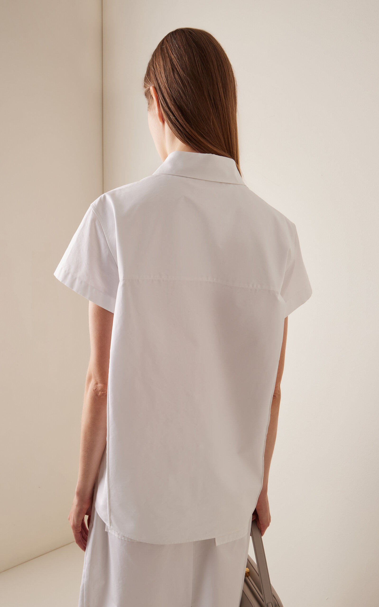 Keefe Cotton Poplin Shirt white - 4