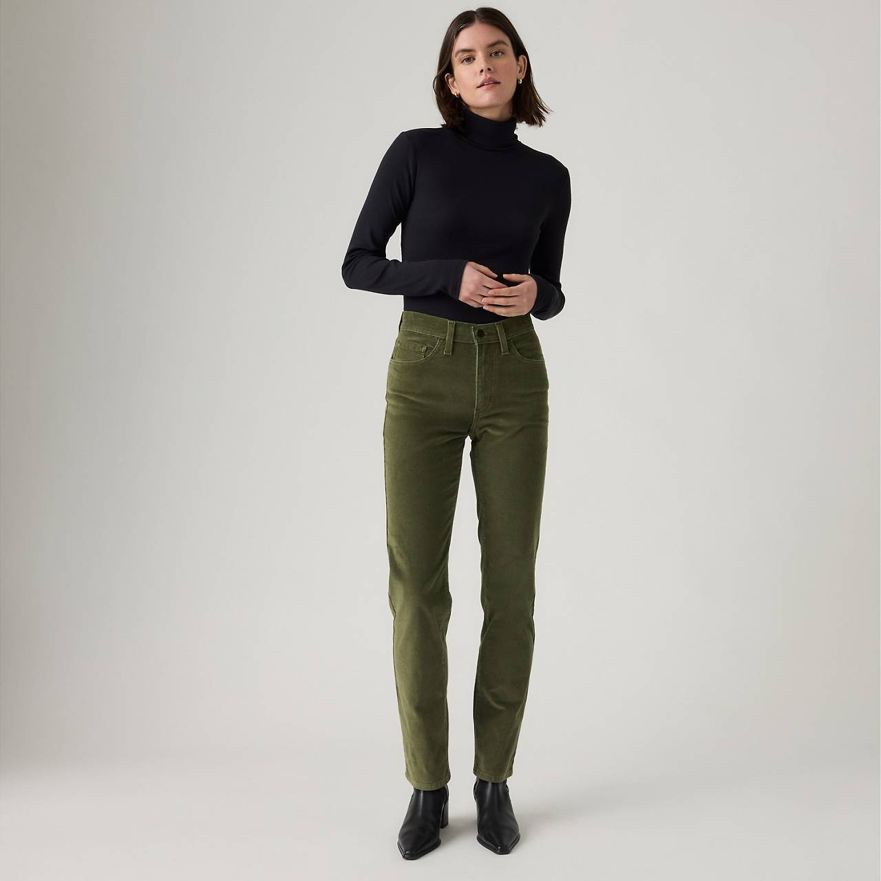 724 HIGH-RISE STRAIGHT CORDUROY WOMEN'S PANTS - 3