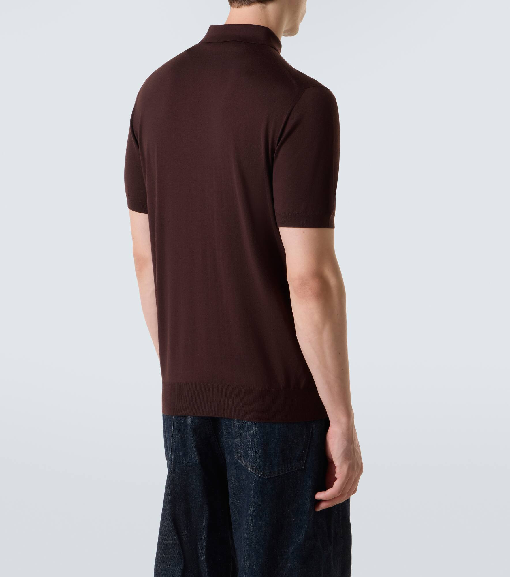 Virgin wool polo shirt - 4