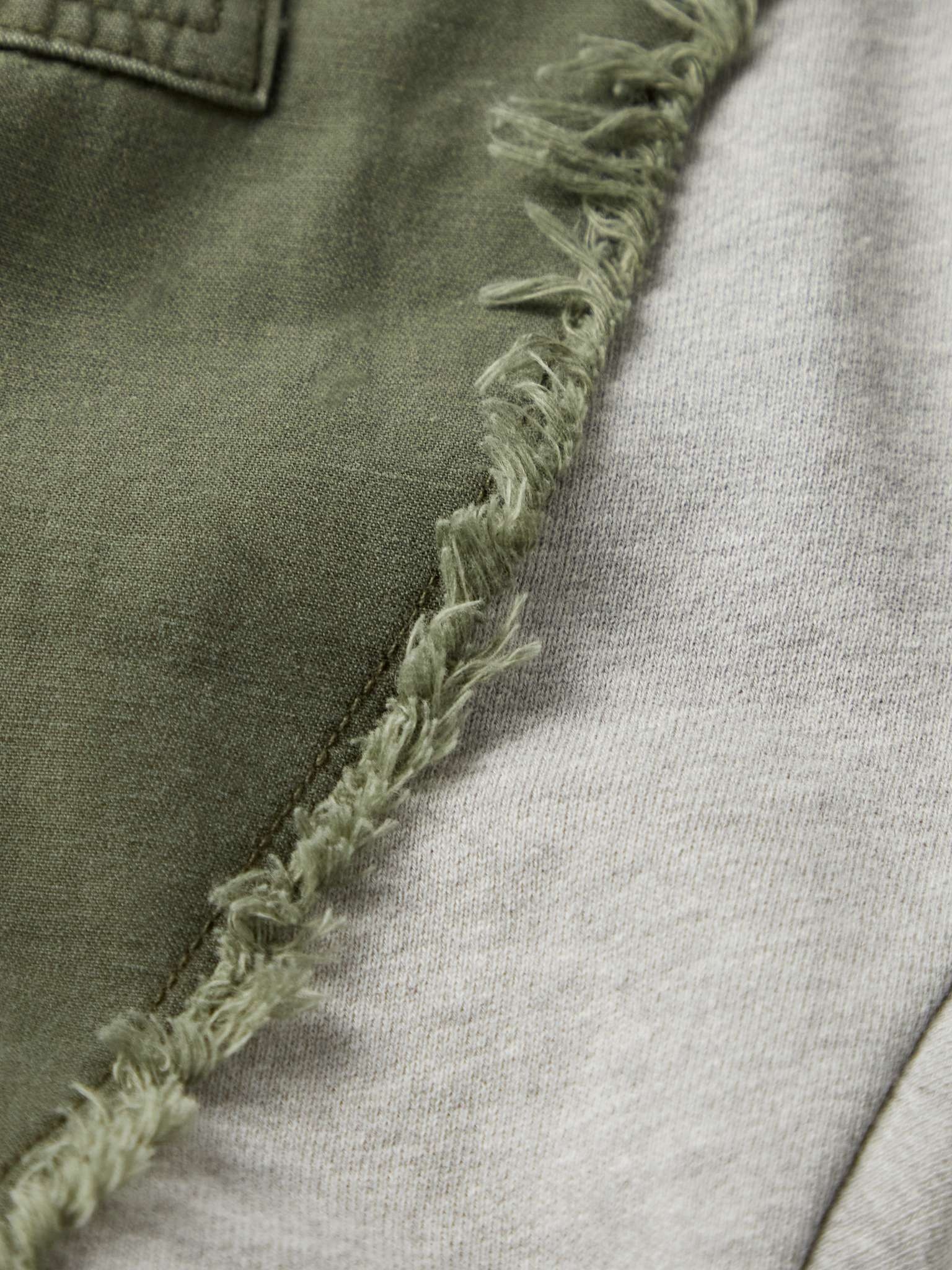 Baker 50/50 Tapered Jersey-Trimmed Frayed Cotton Sweatpants - 3