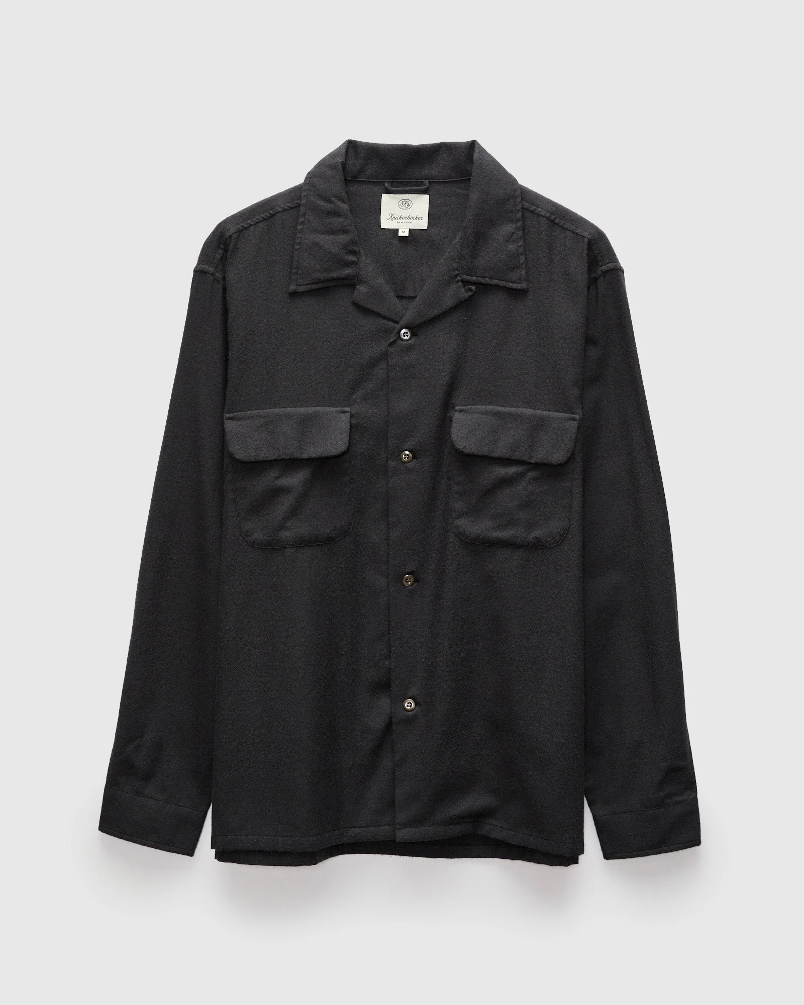 Penny Cotton Merino Flannel Shirt in Midnight - 1