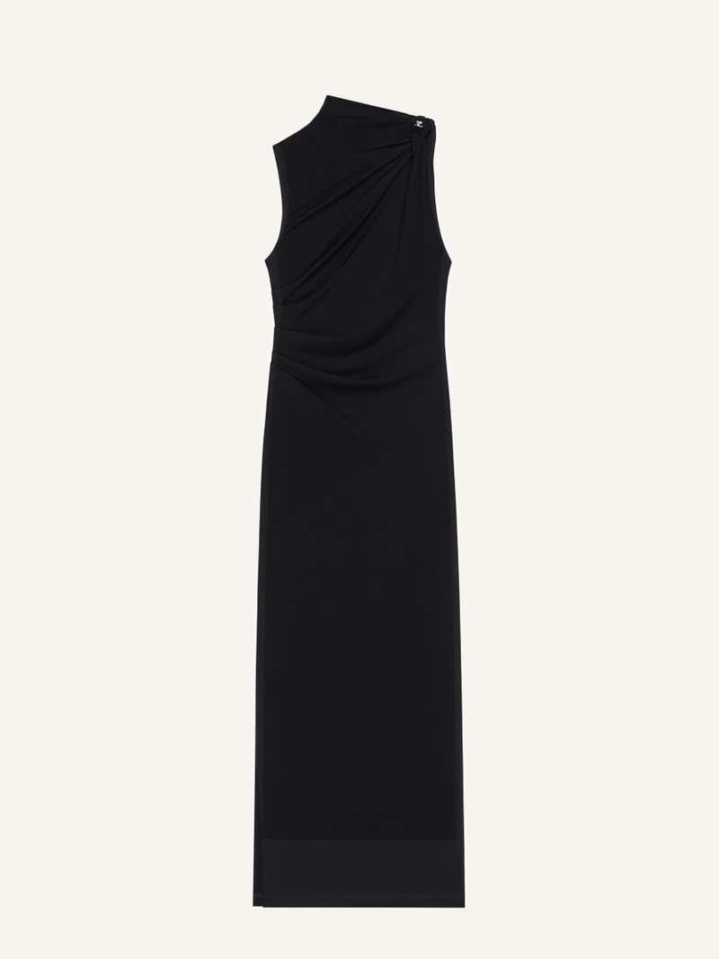 LONG DRAPED DRESS - 1