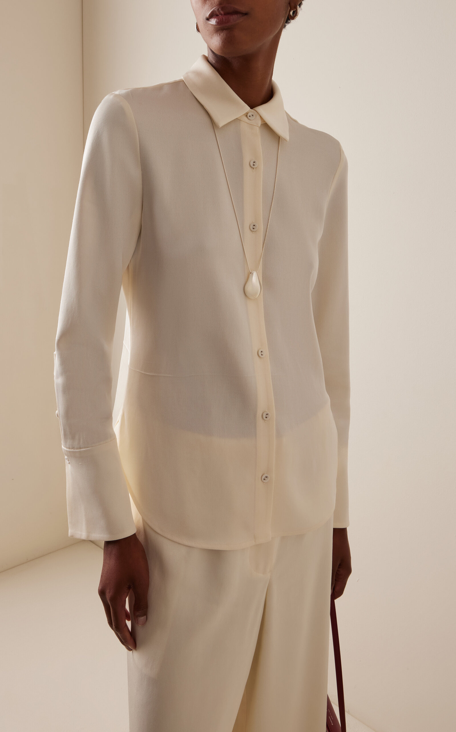 Maddi Twill Shirt ivory - 2