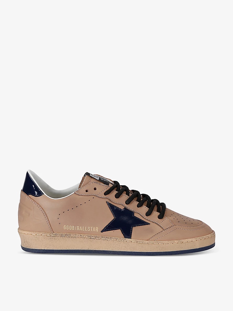 Ballstar star-appliquéd suede low-top trainers - 1