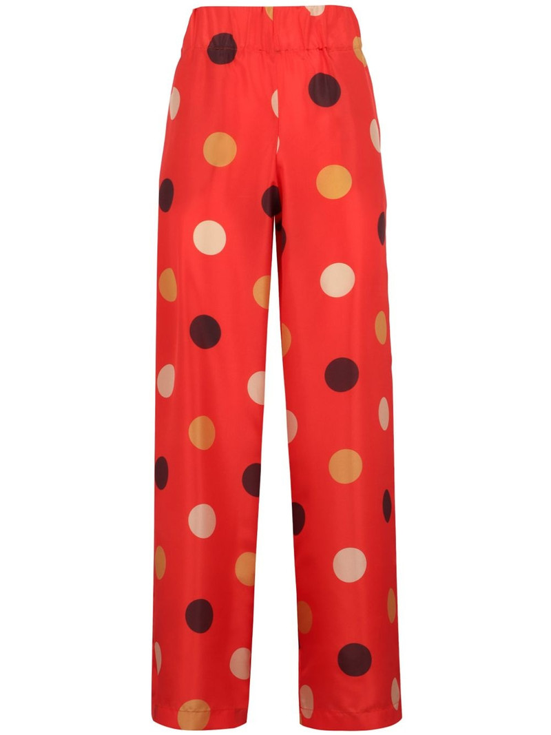 polka dot-print trousers 1
