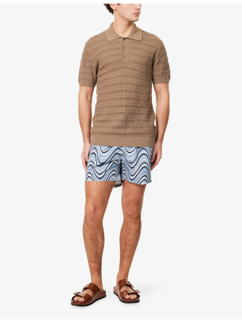 FRESCOBOL CARIOCA Rio Copa Patterned Swim Shorts outlook