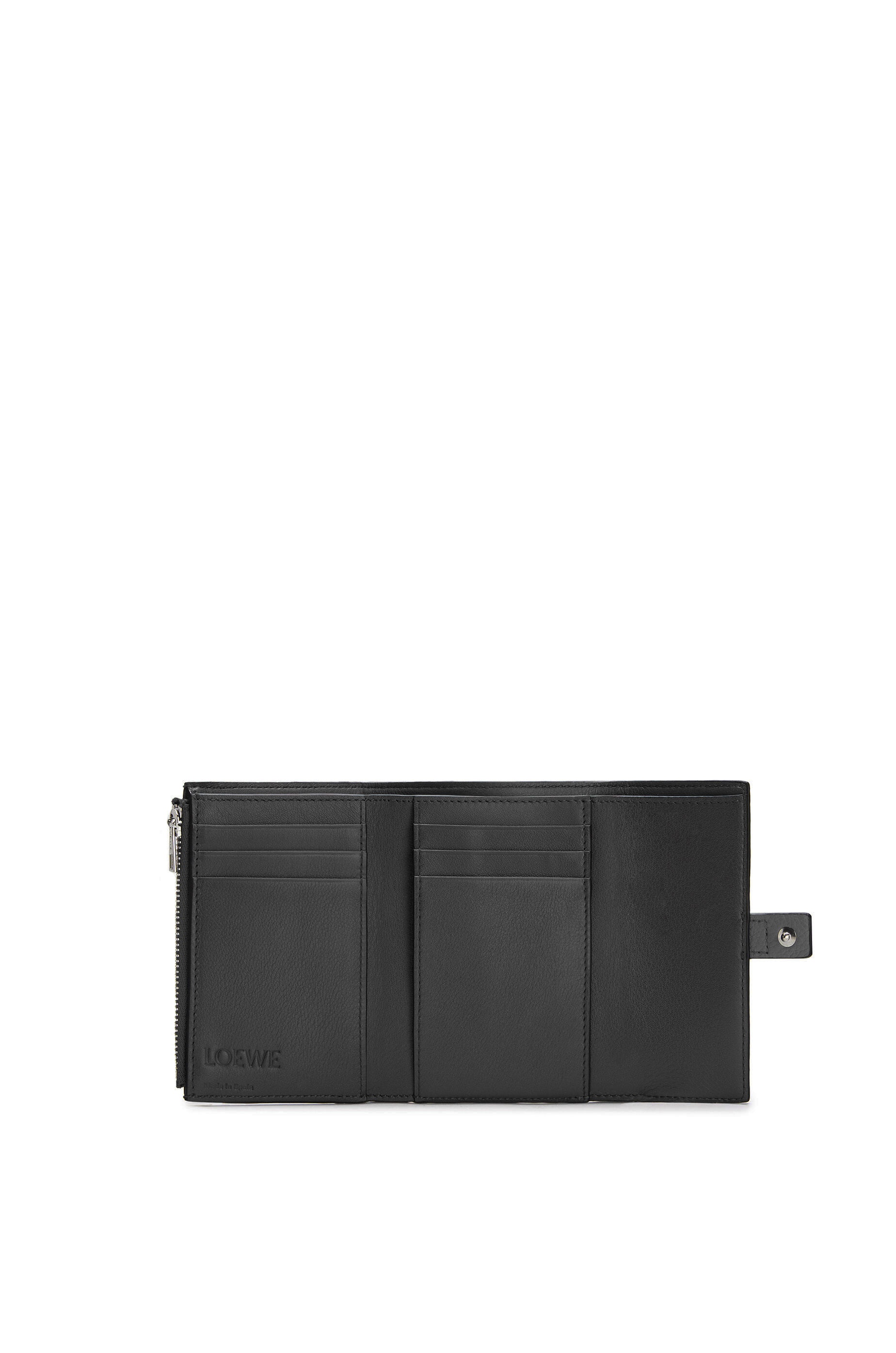 Small vertical wallet in soft grained calfskin - 2