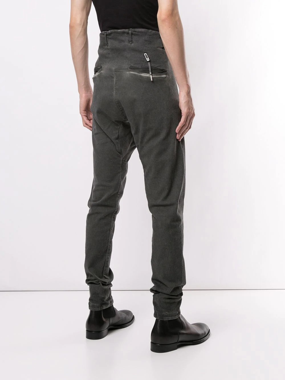 high-waist tapered trousers - 4