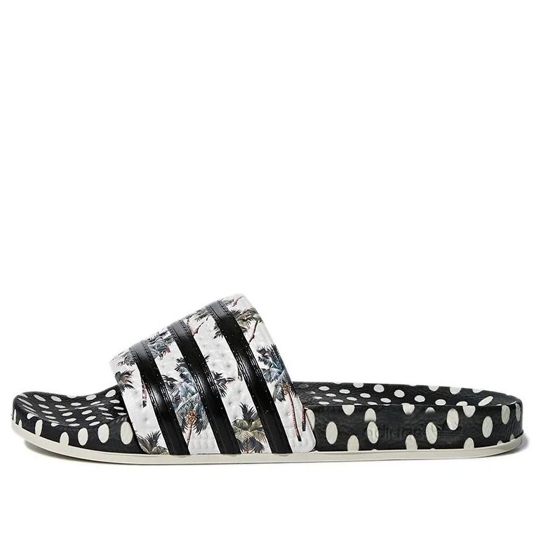 (WMNS) adidas Adilette Slide 'Black White Silver' CM8224 - 1