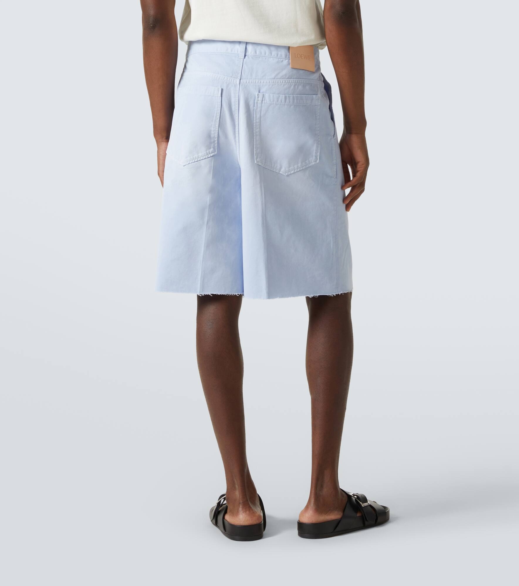 Paula's Ibiza Anagram cotton twill Bermuda shorts - 4