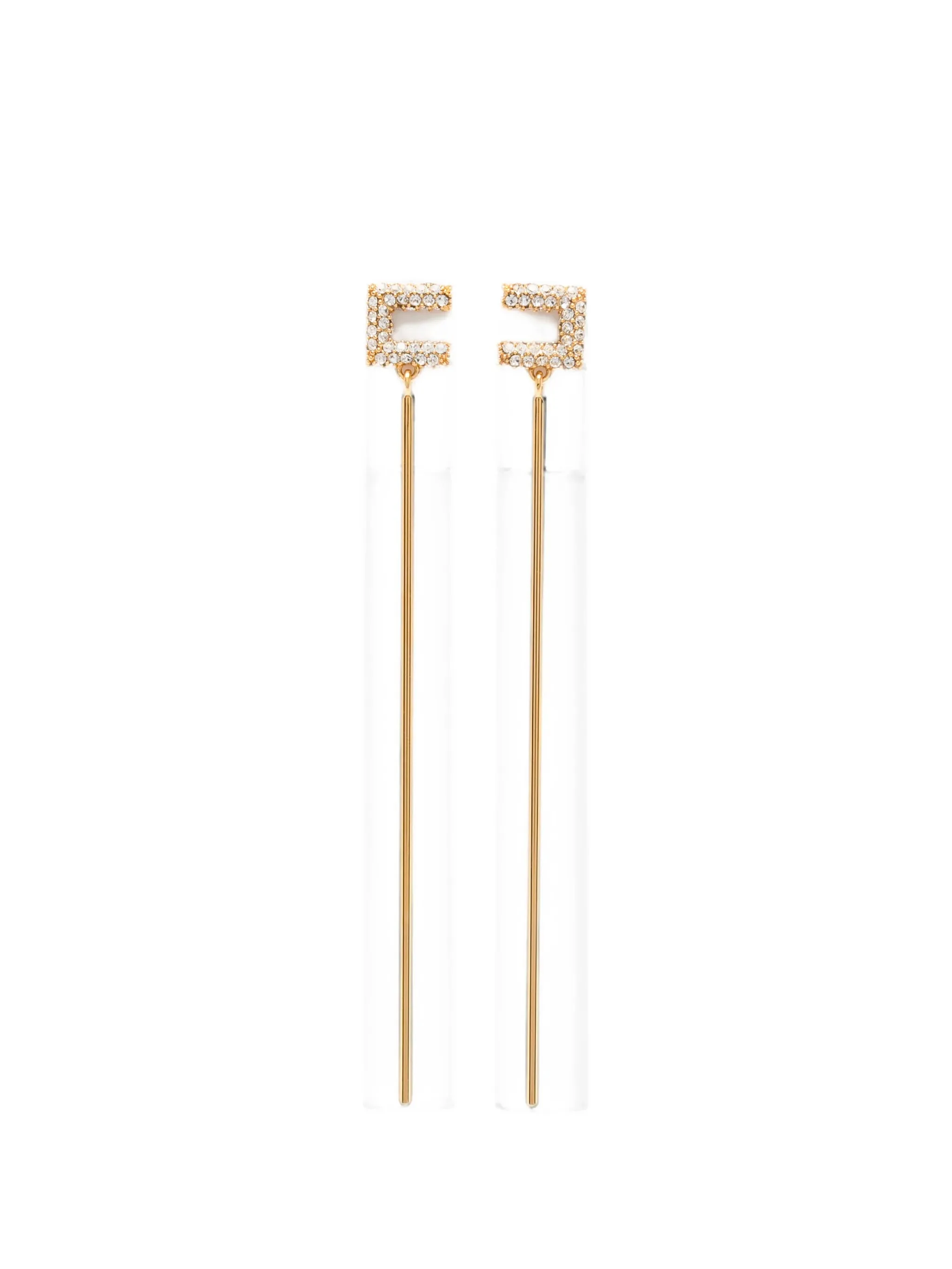Elisabetta Franchi Crystal-embellished Drop Earrings - 1