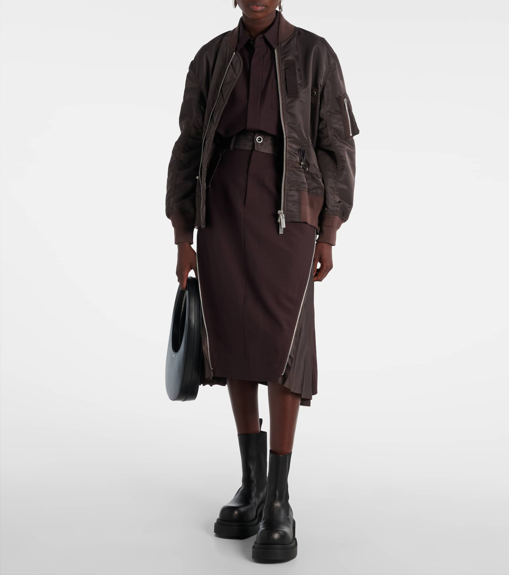 Pleated midi skirt - 2