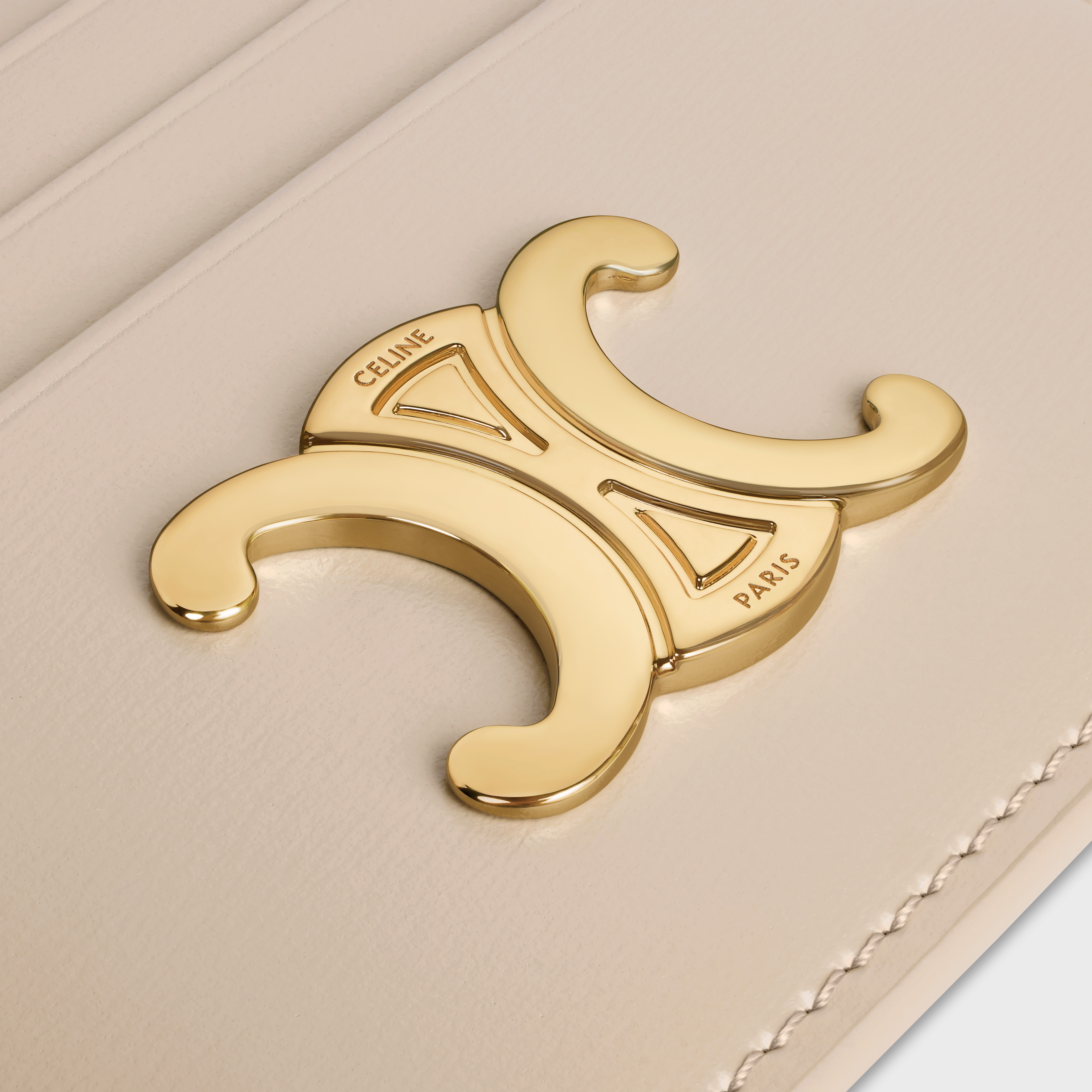 TRIOMPHE CARD HOLDER in Shiny calfskin - 4