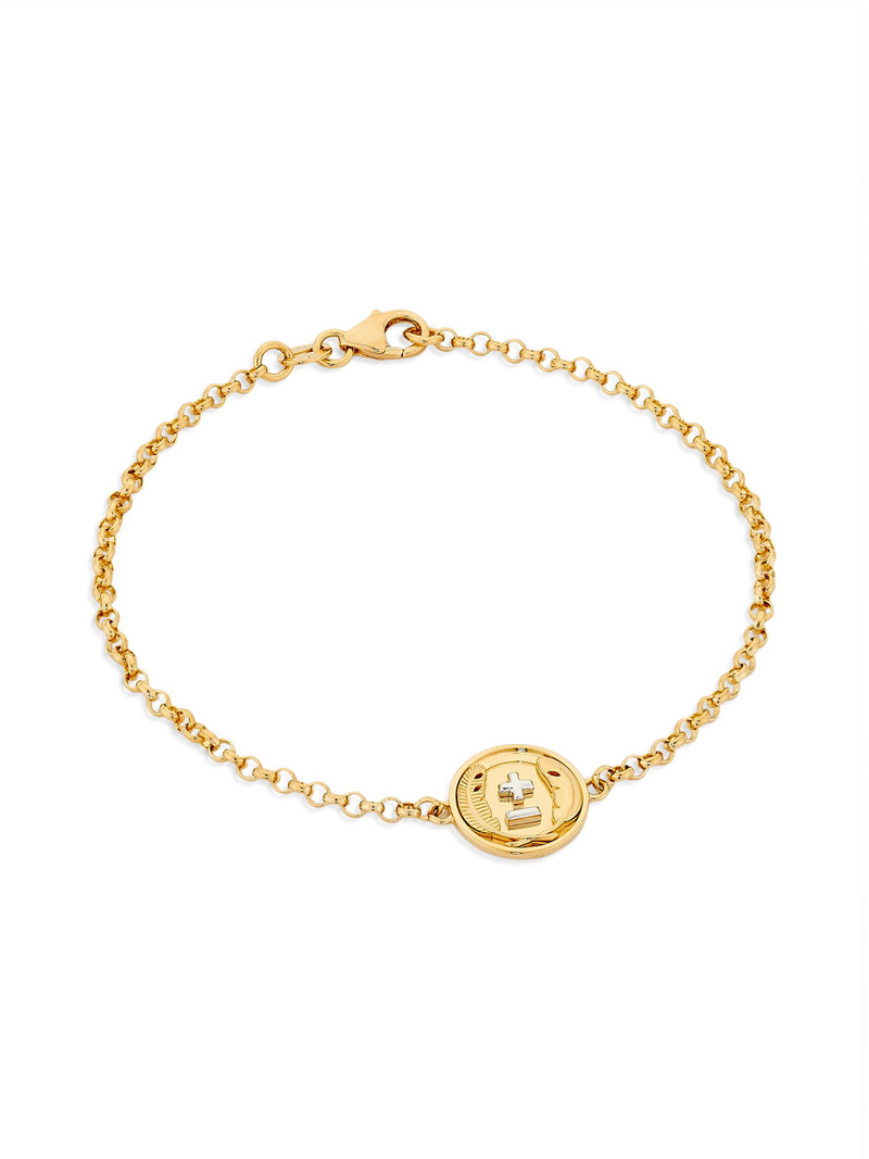 Women's Vivacity Two-Tone 18K Gold Charm Bracelet - Yellow Gold 1