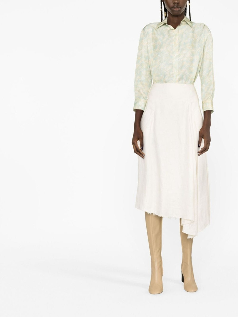 Jil Sander floral-print long-sleeve shirt outlook