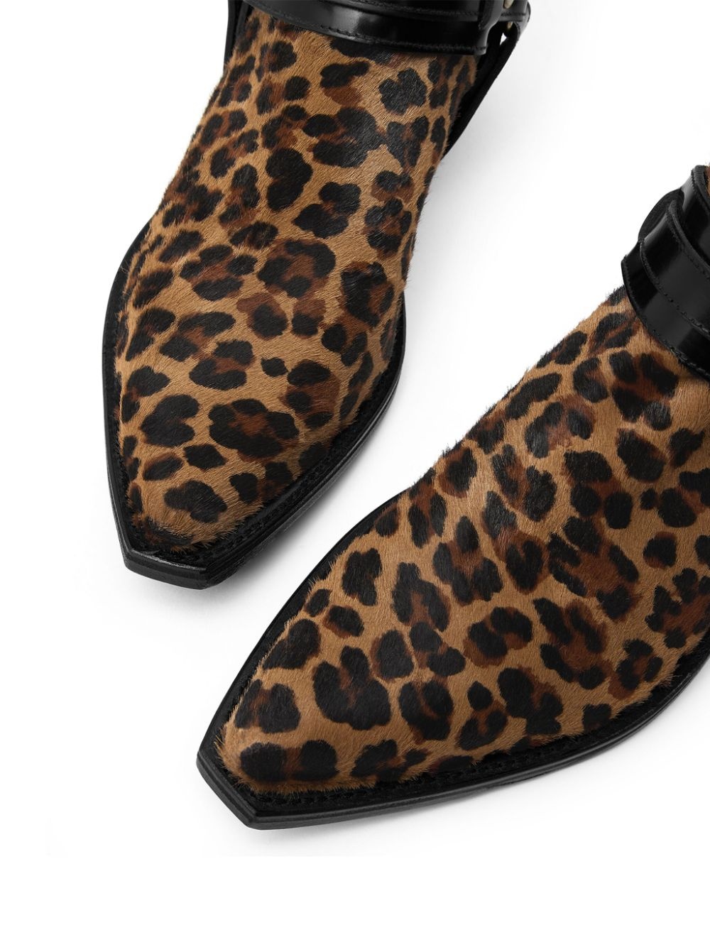 50mm Texano leopard-print ankle boots - 4