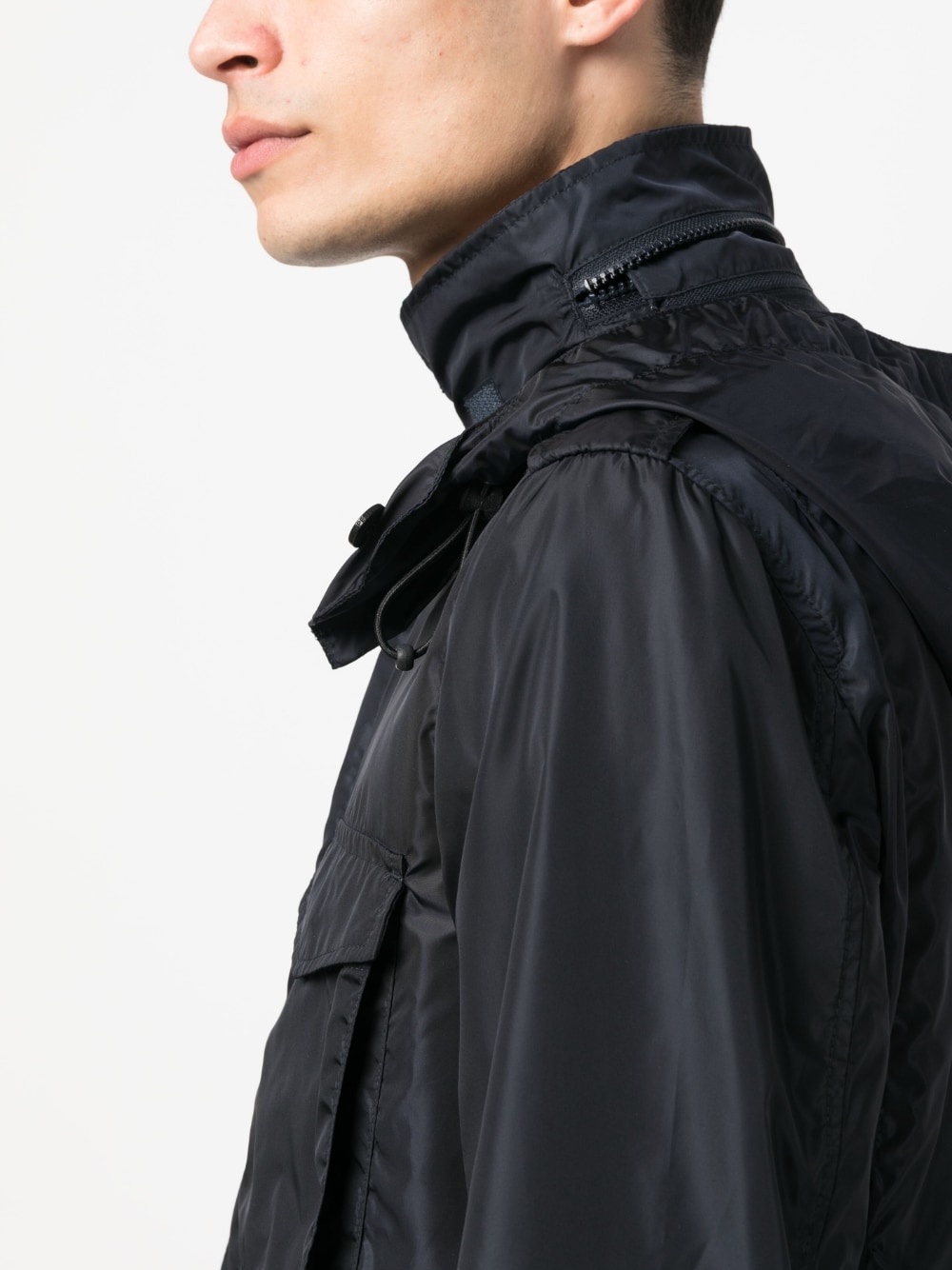 concealed-hood waterproof windbreaker - 6