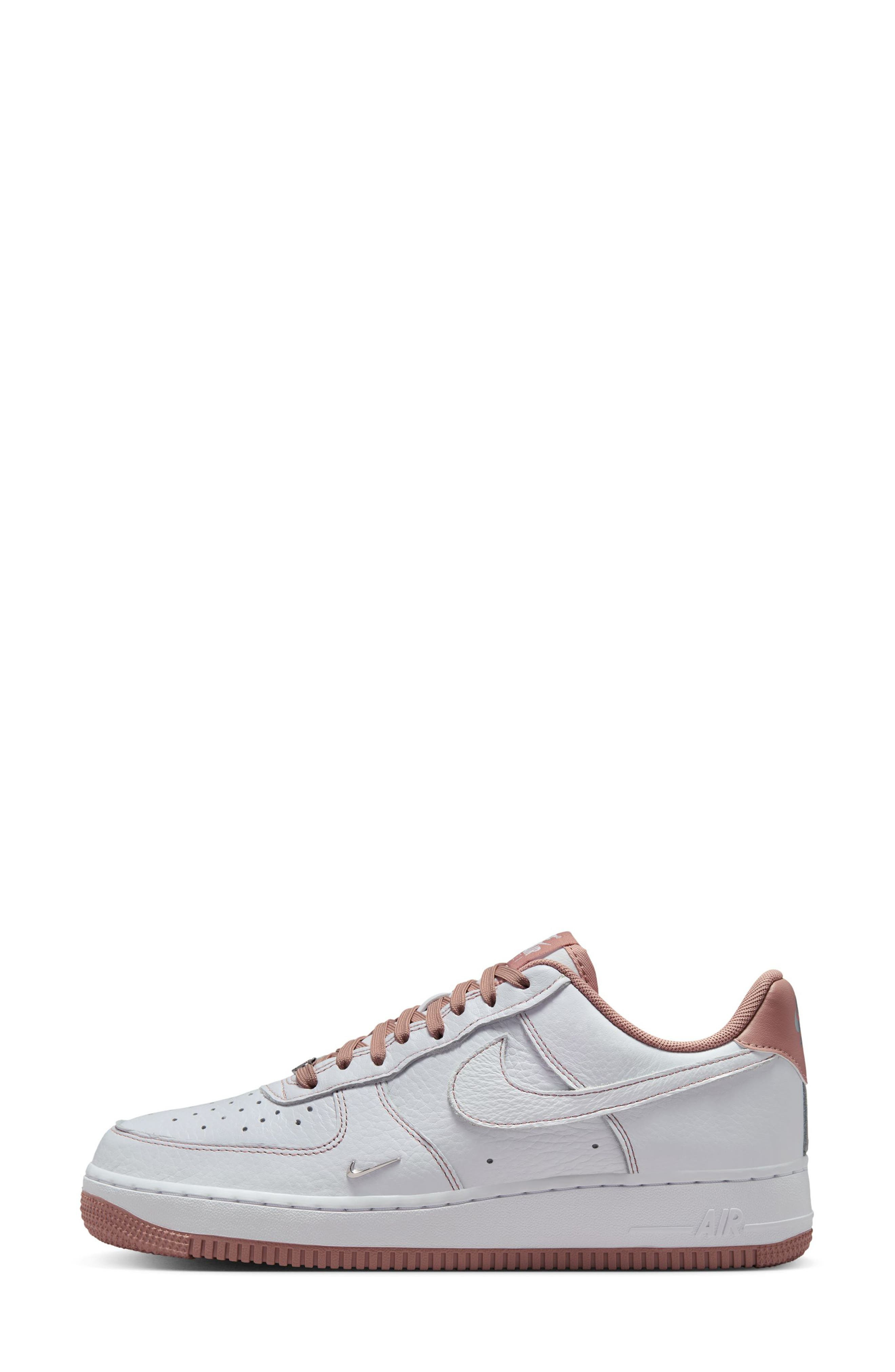 Nike Air Force 1 '07 Sneaker in White/Pink/Silver at Nordstrom - 2