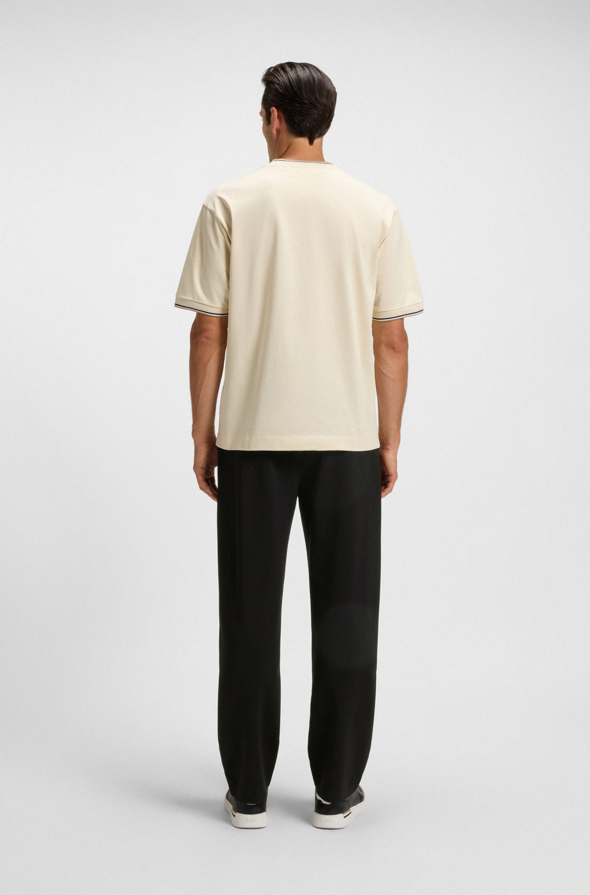 TRACKSUIT BOTTOMS WITH PATTERNED DRAWCORD - 5