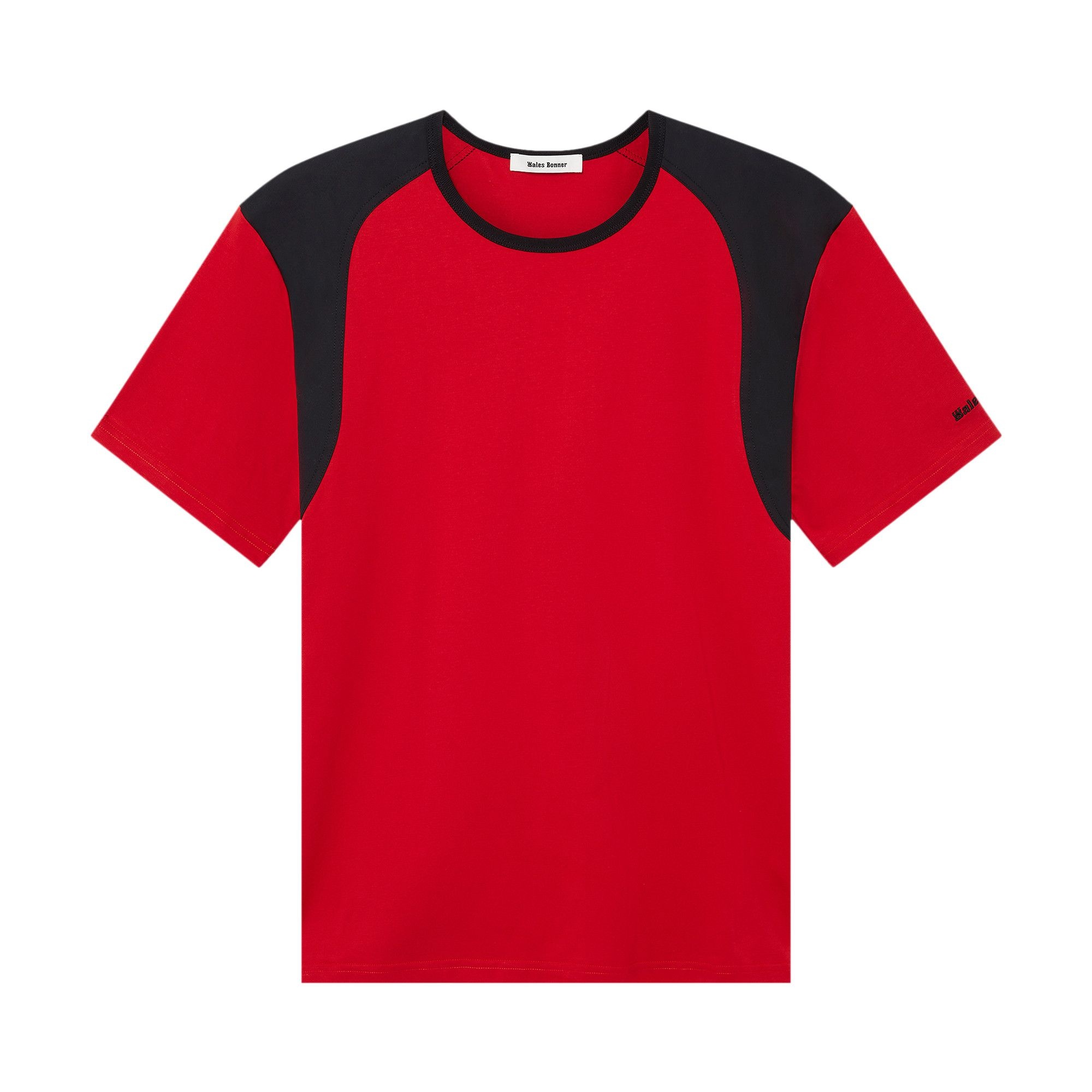 Wales Bonner Dub T-Shirt 'Black/Red' - 1