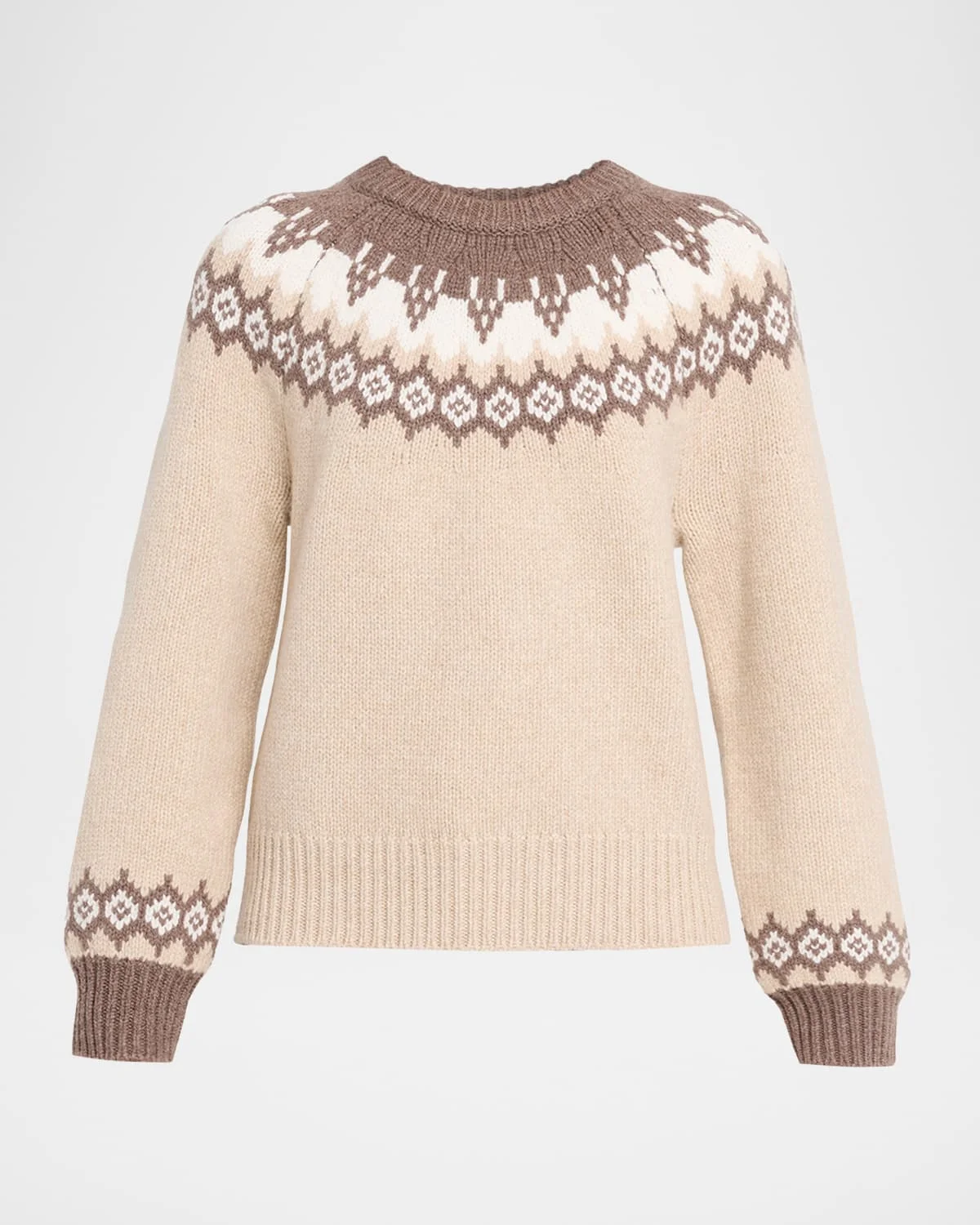 Beth Fairisle Raglan Sweater - 1