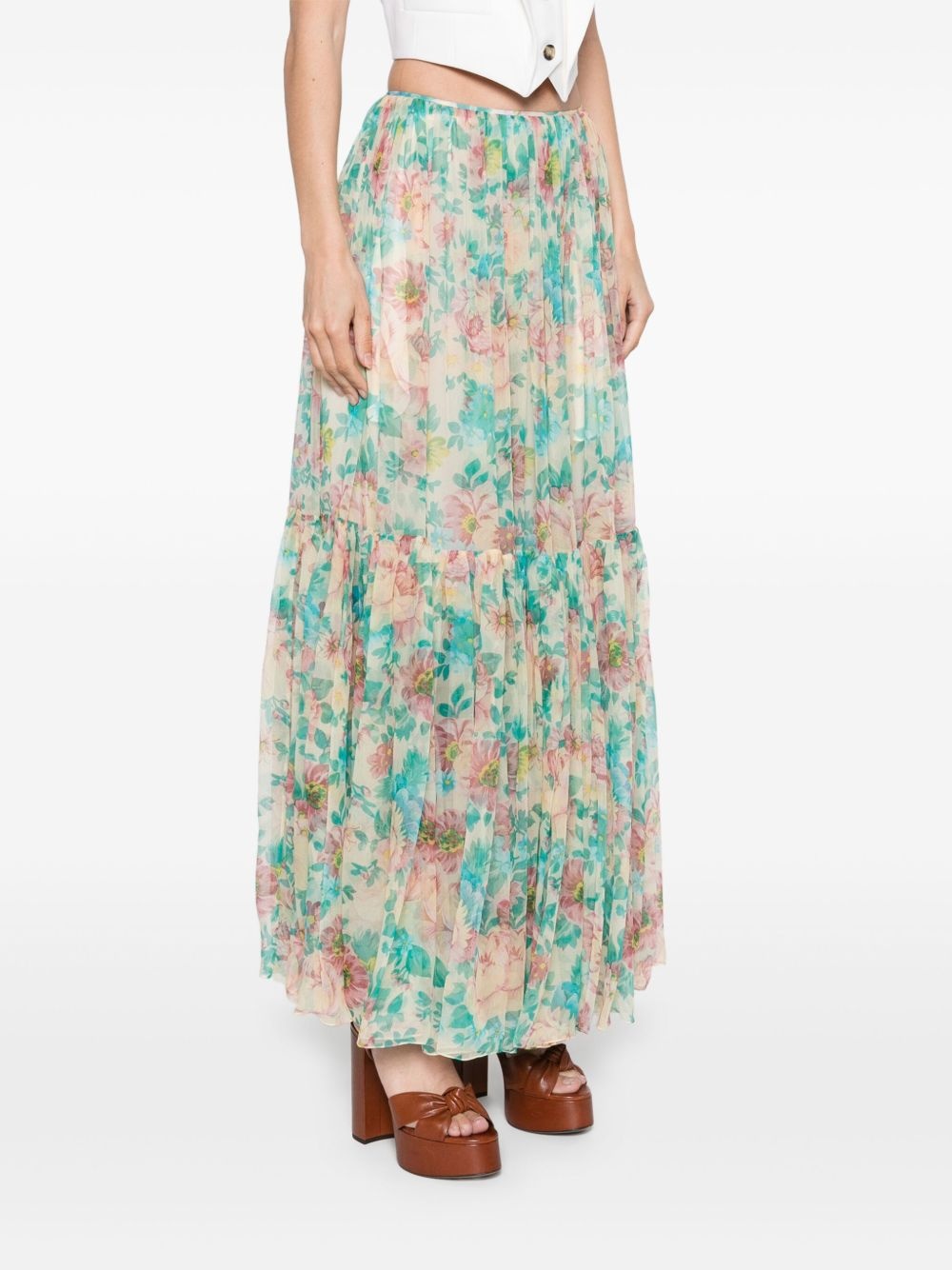 printed maxi skirt - 3