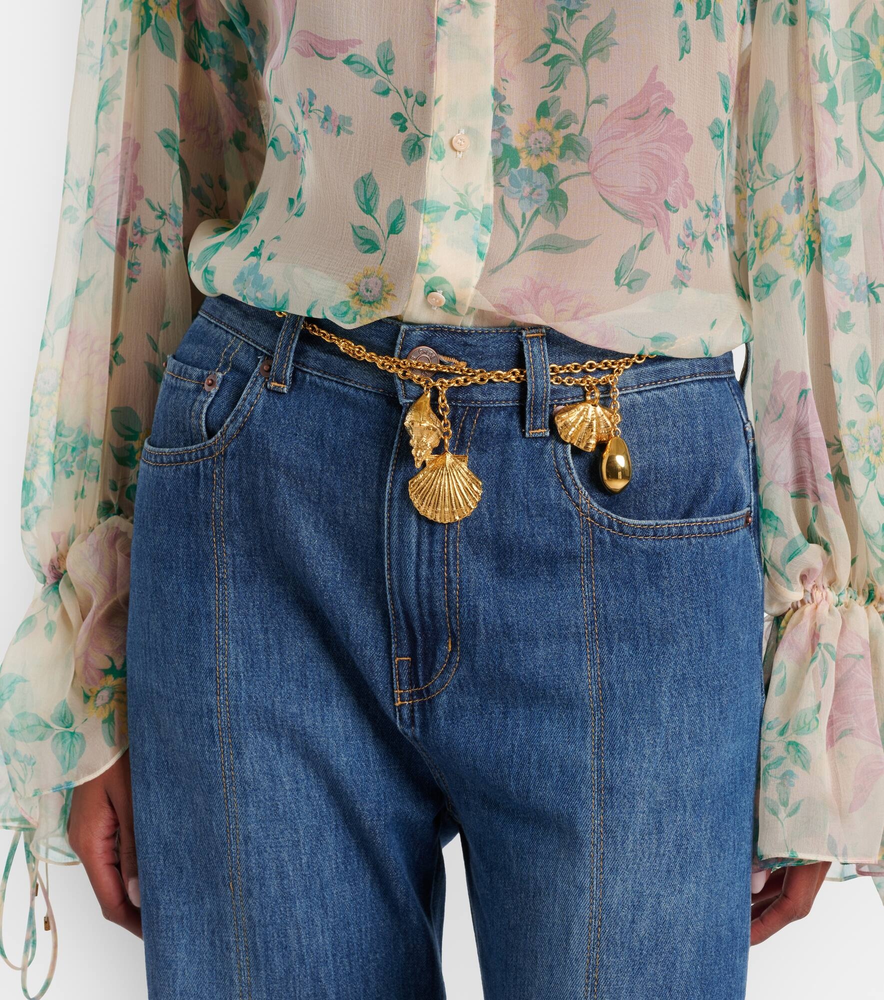 Chloé Shells chain belt - 2