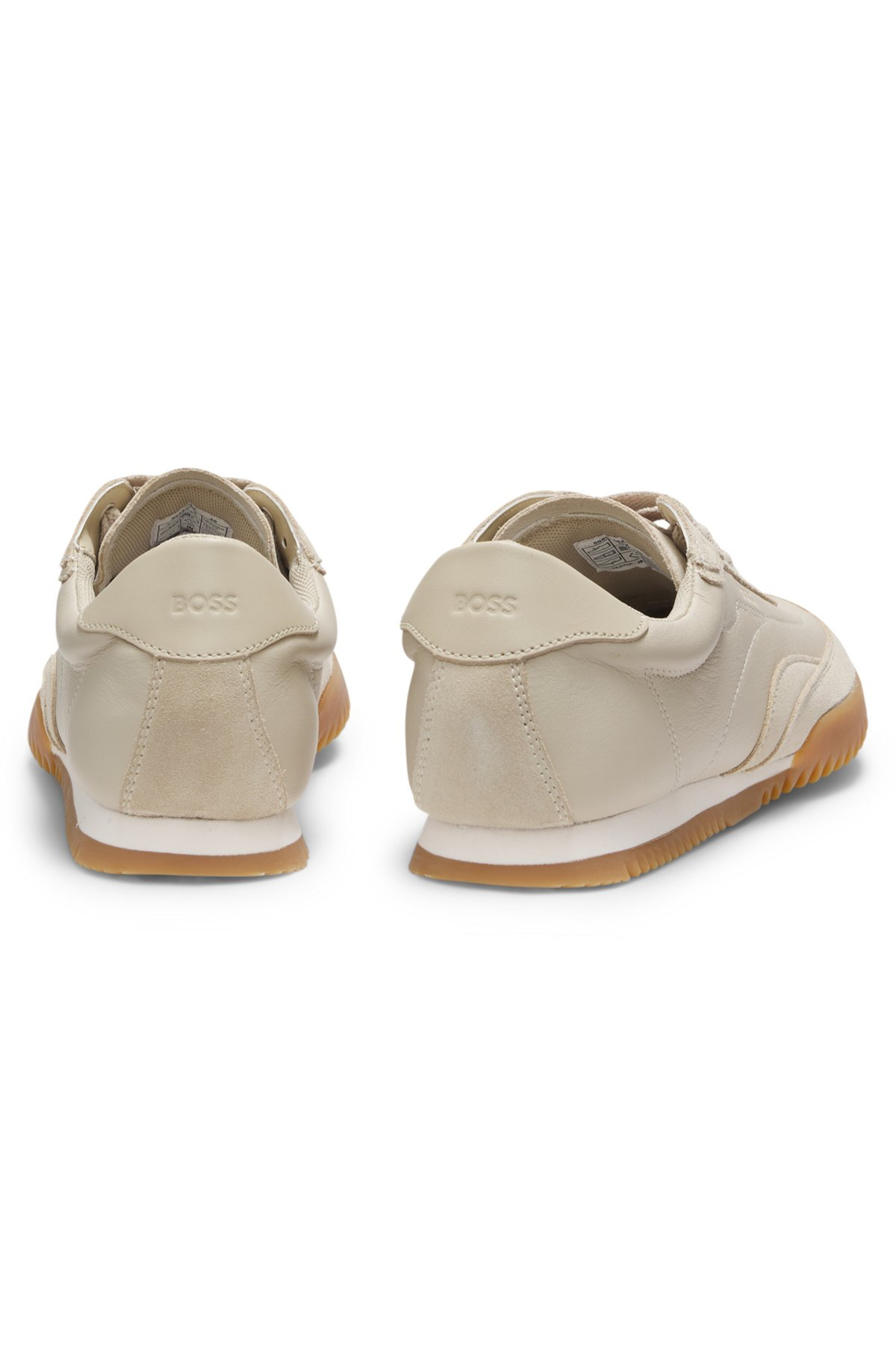 TRAINERS IN LEATHER AND SUEDE - 5