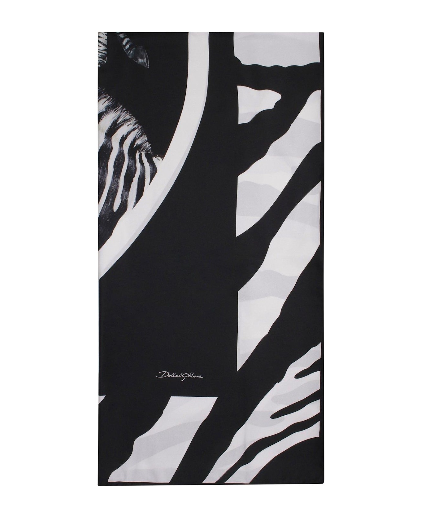 Large Majolica-print Twill Scarf - 1
