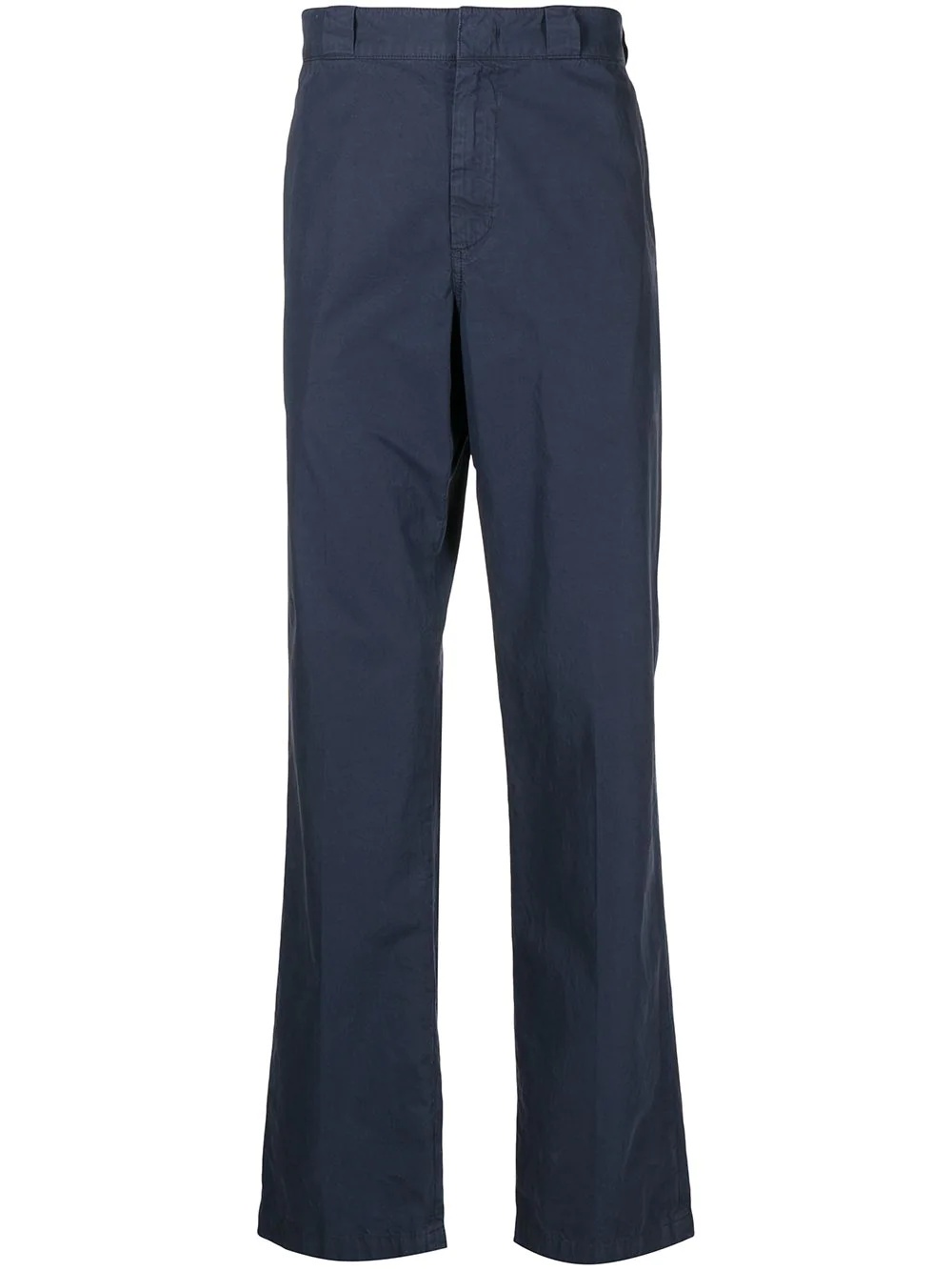 mid-rise straight-leg chinos - 1