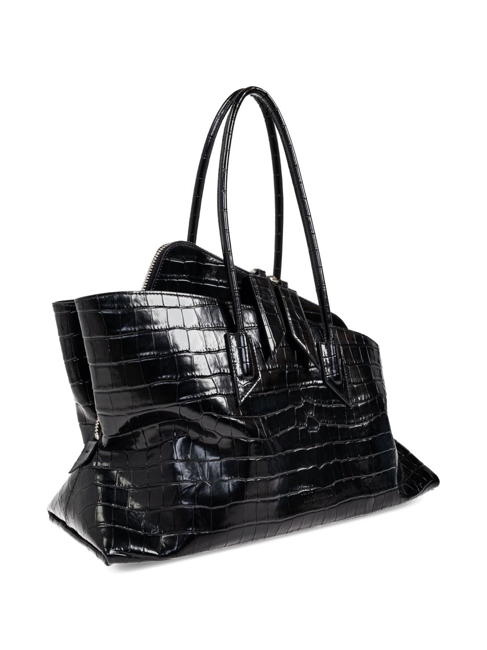 crocodile-effect tote bag - 4