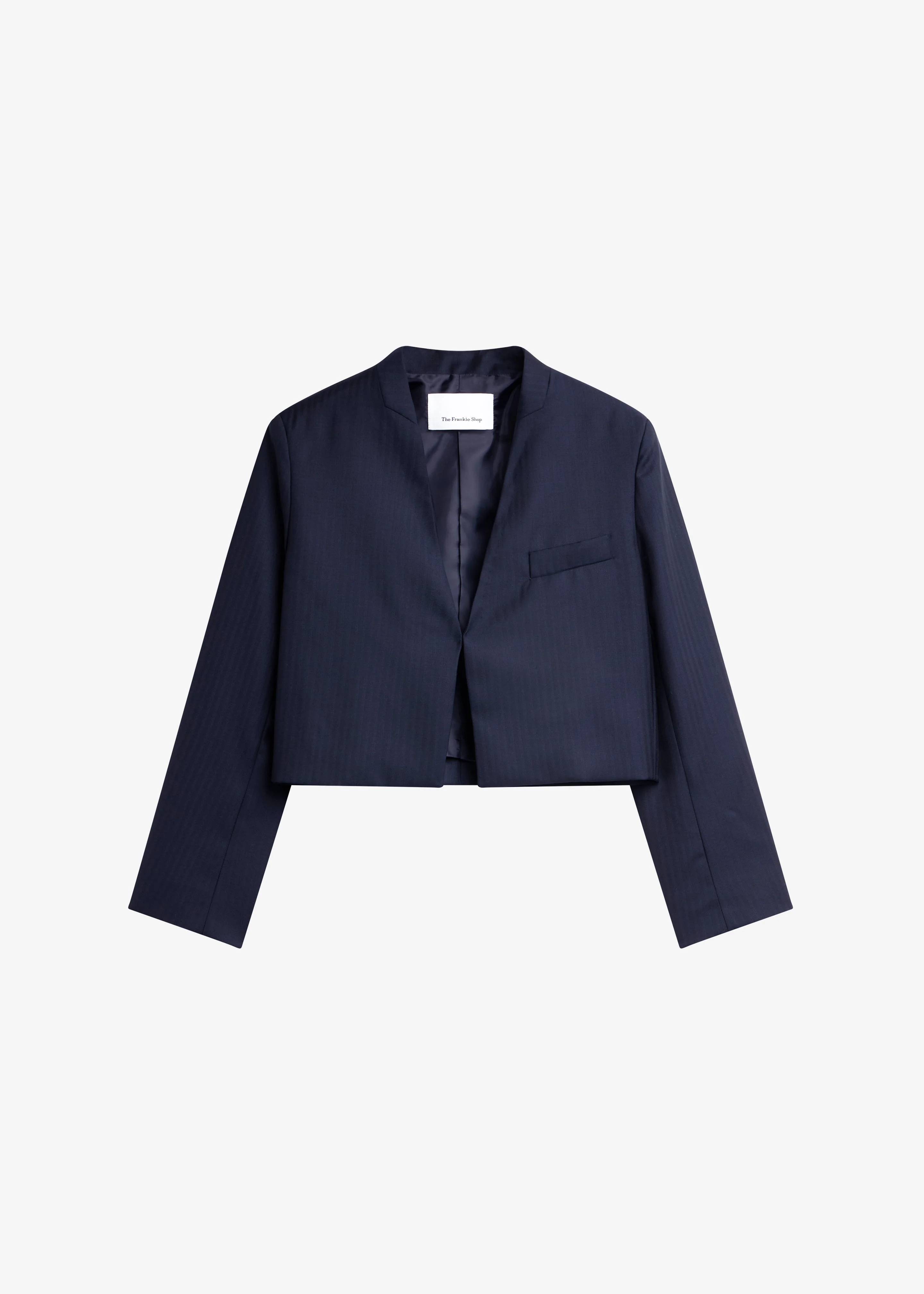 Martella Chevron Blazer - Dark Navy - 1