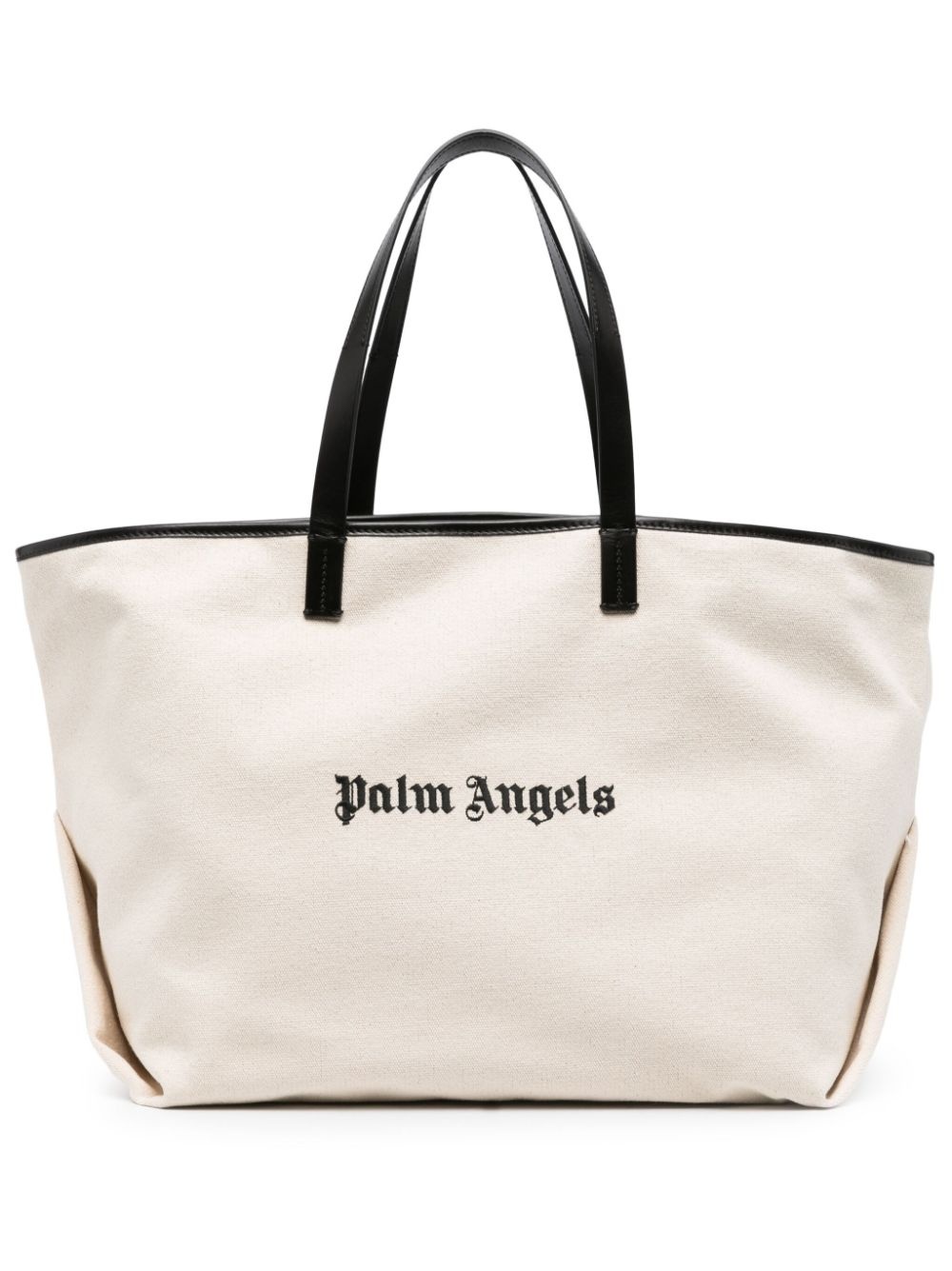 logo-print canvas tote bag - 1