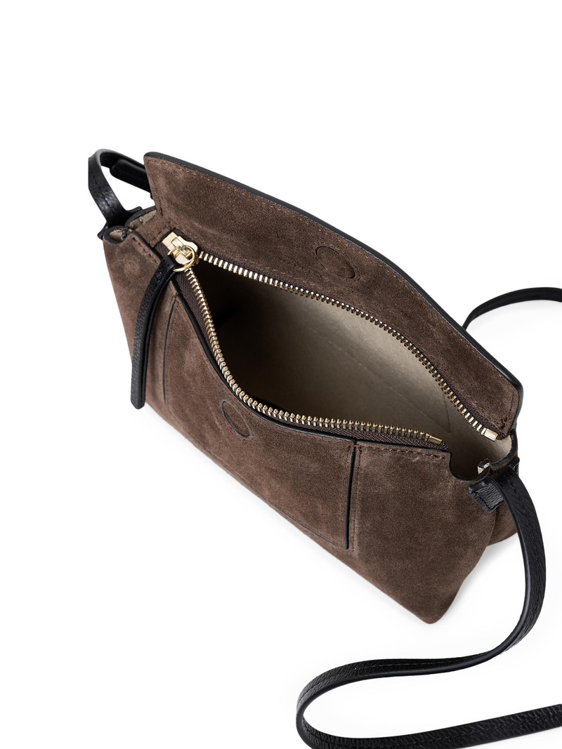 Women's Mini Penelope Suede Slouch Shoulder Bag - Palissander Suede 3
