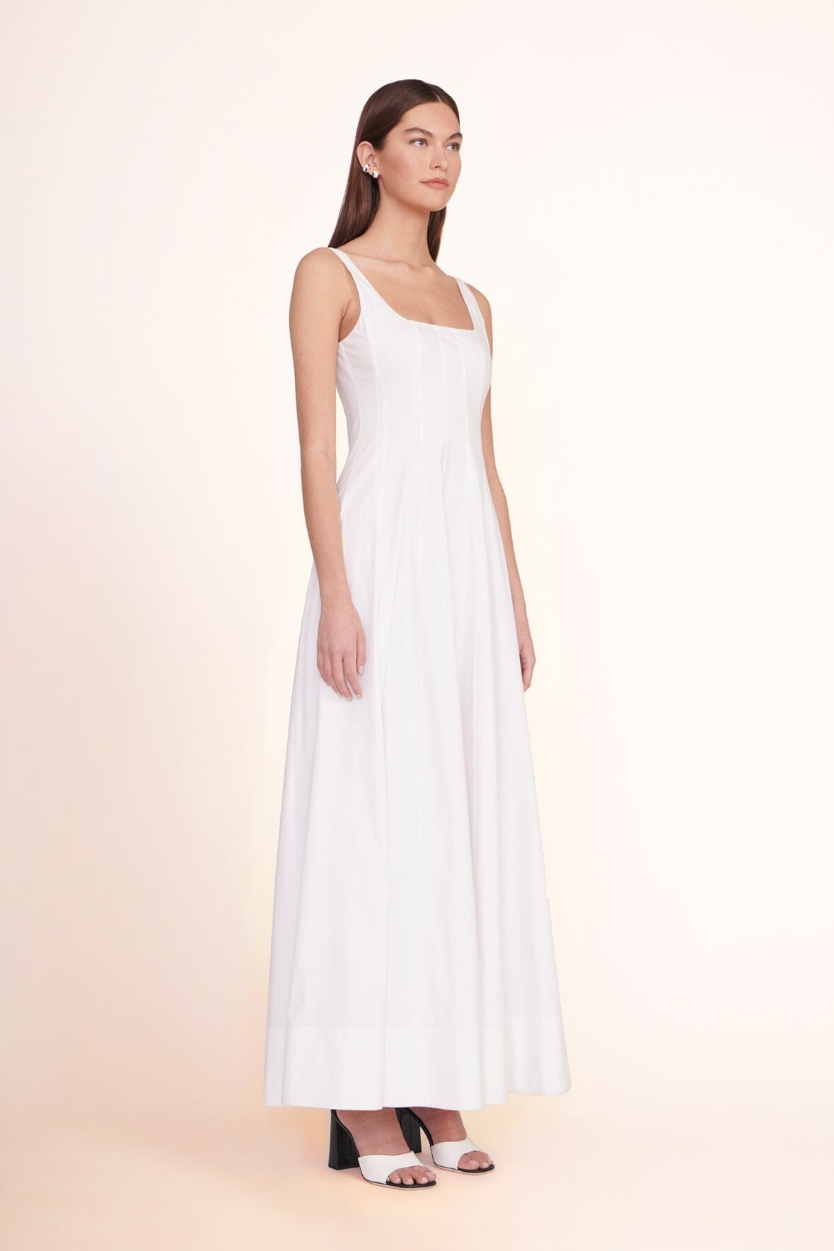 STAUD WELLS MAXI DRESS WHITE - 3