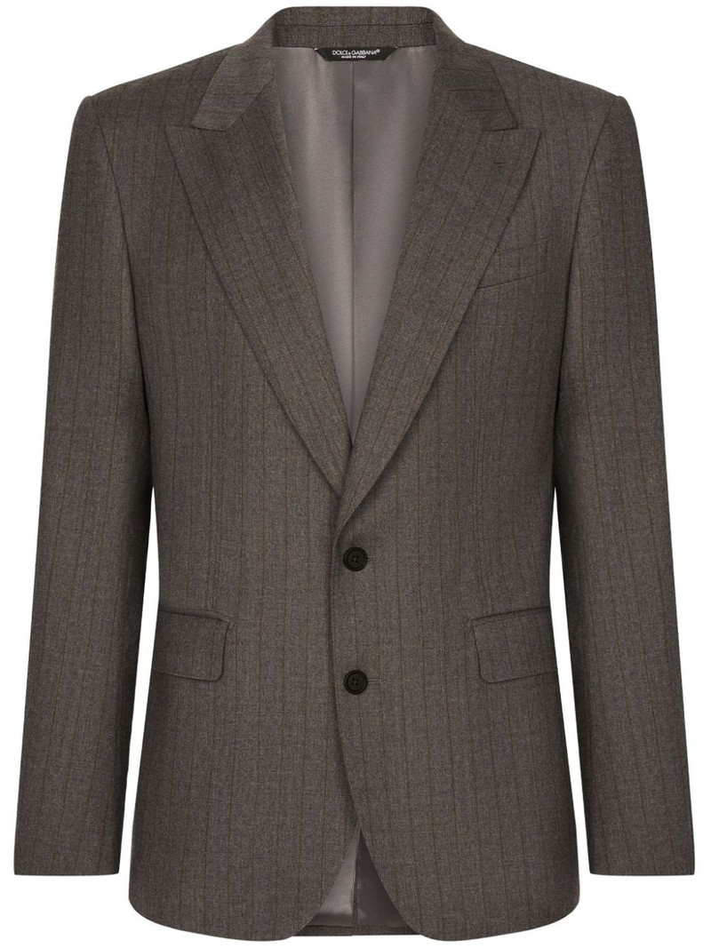pinstripe single-breasted jacket 1