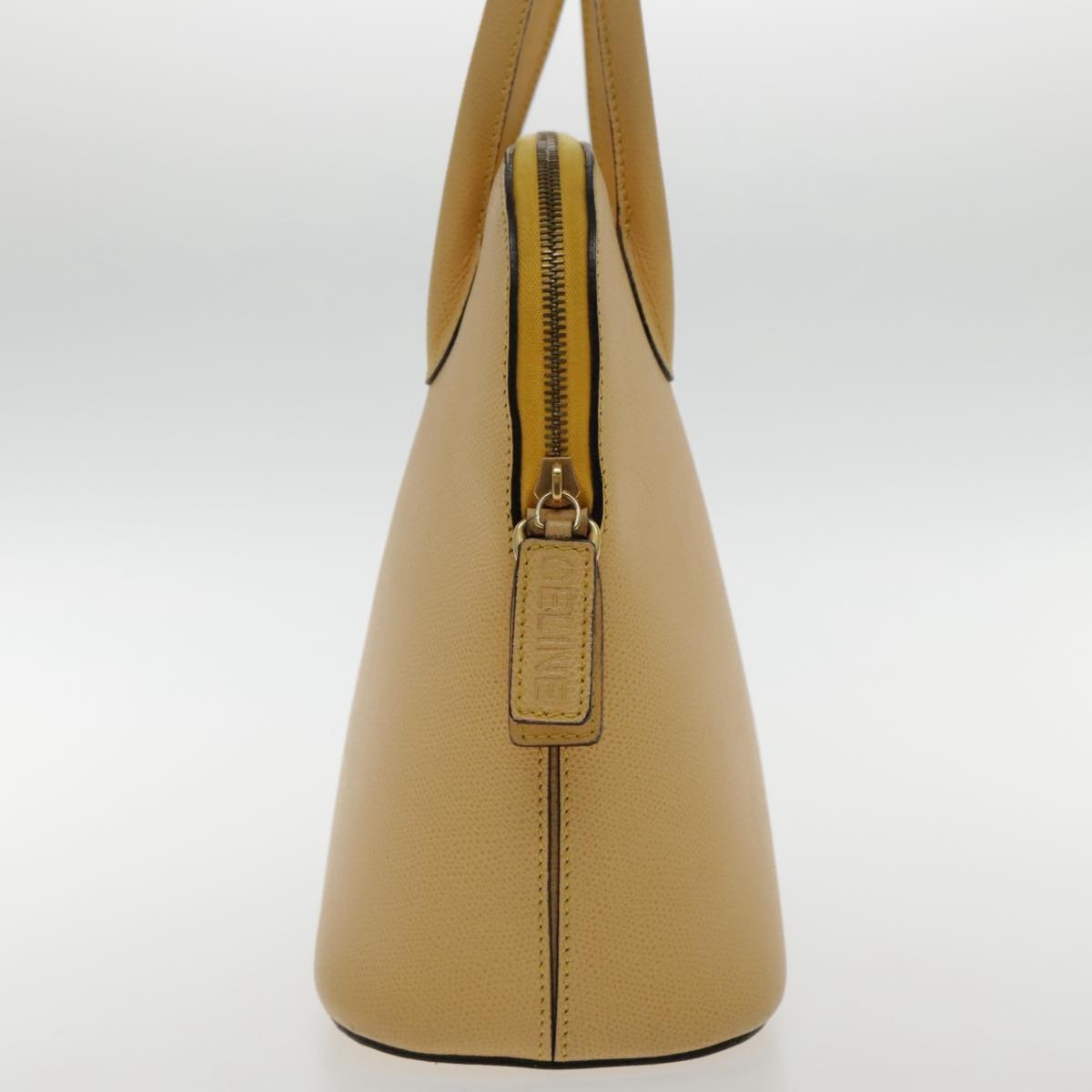 CELINE Hand Bag Leather Yellow Gold - 4