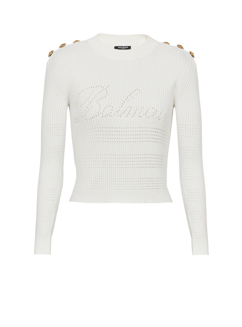 Balmain Signature knit jumper - 1