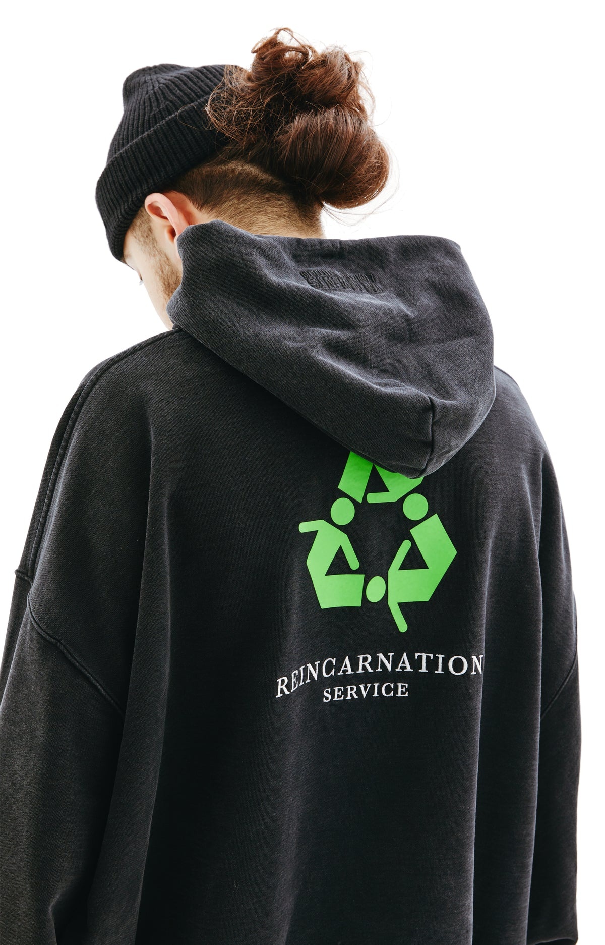 VETEMENTS NOT DOING SHIT TODAY HOODIE (WASHED BLACK) | tons